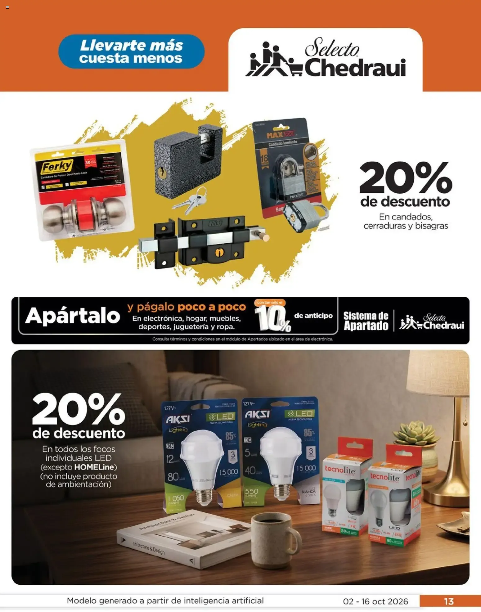 Catálogo de Chedraui folleto Llevarte más cuesta menos (02/10/2026 - 16/10/2026) - catálogo en línea 2 de octubre al 16 de octubre 2026 - Pagina 13