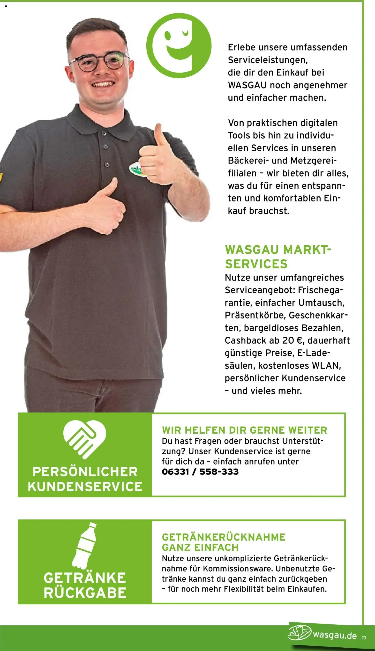 Wasgau Prospekt (ab 29.06.2026) zum Blättern von 29. Juni bis 4. Juli 2026 - Prospekt seite 23
