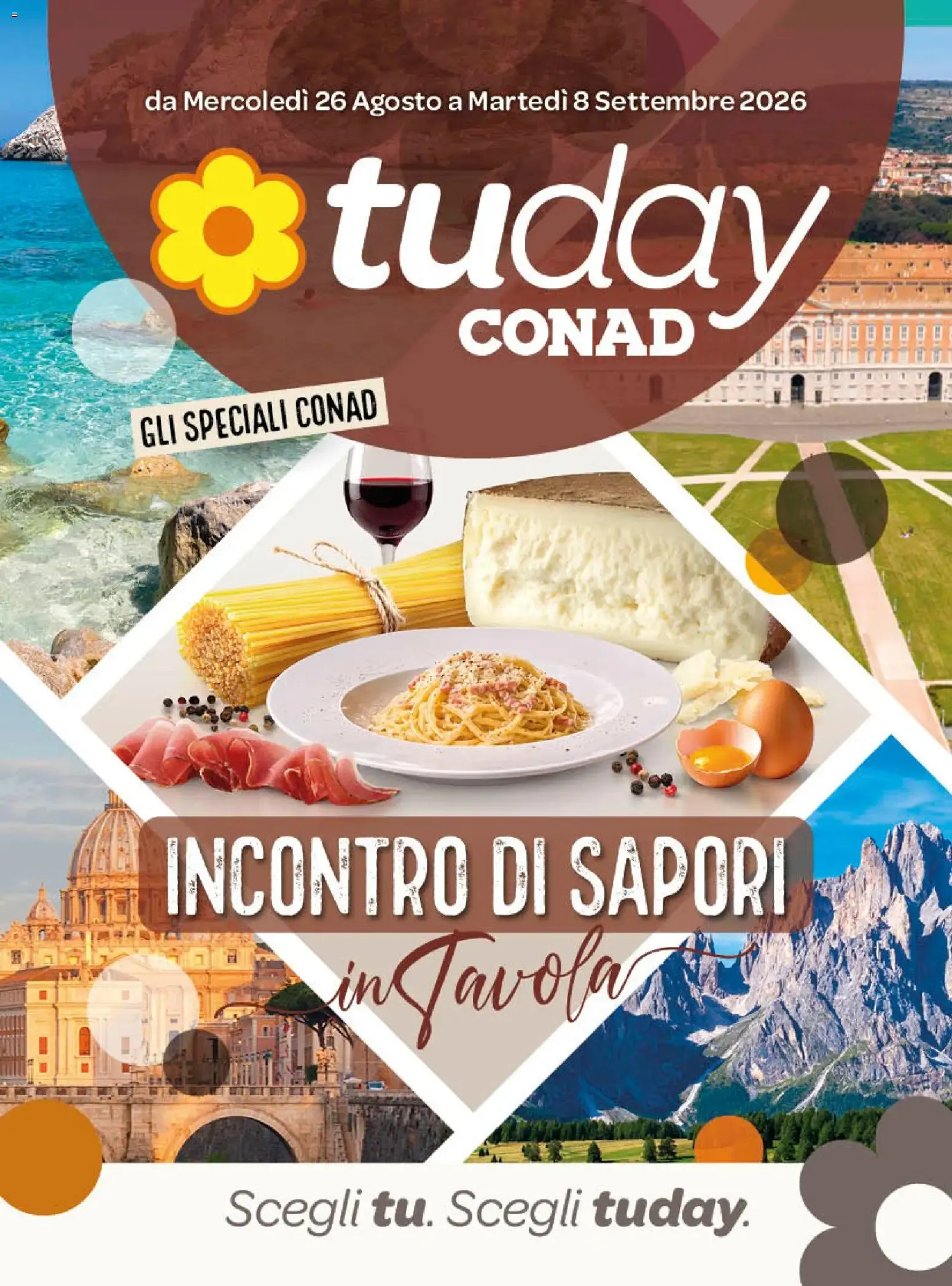Tuday Conad: Incontro di Sapori da 26 agosto a 8 settembre di 2026 - Pagina del volantino 1