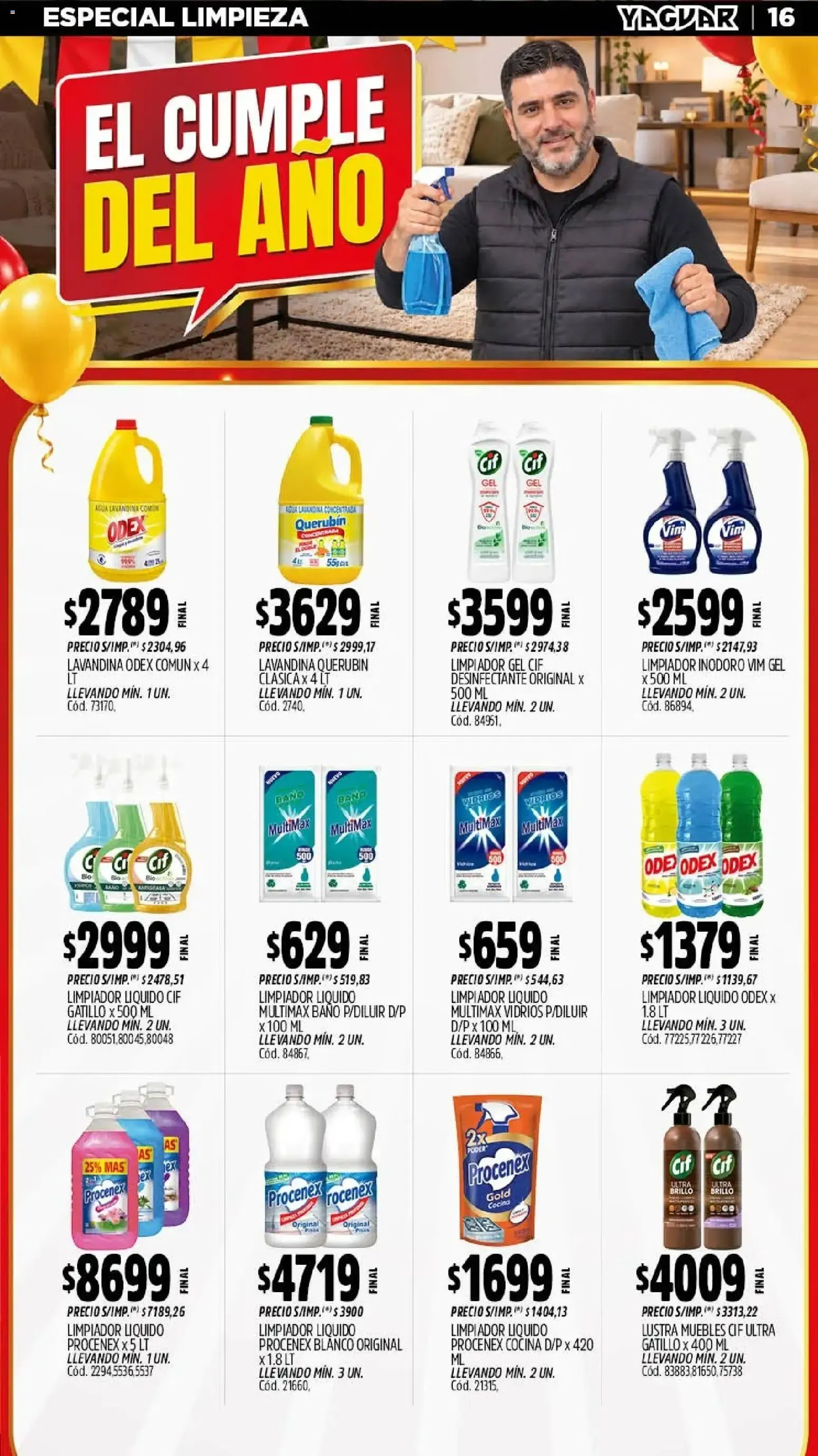 Ofertas de Mayorista Yaguar - El Cumple del Año 38 - Oferta Semanal Trelew 5 de octubre al 11 de octubre 2026 - Página 14 del catálogo