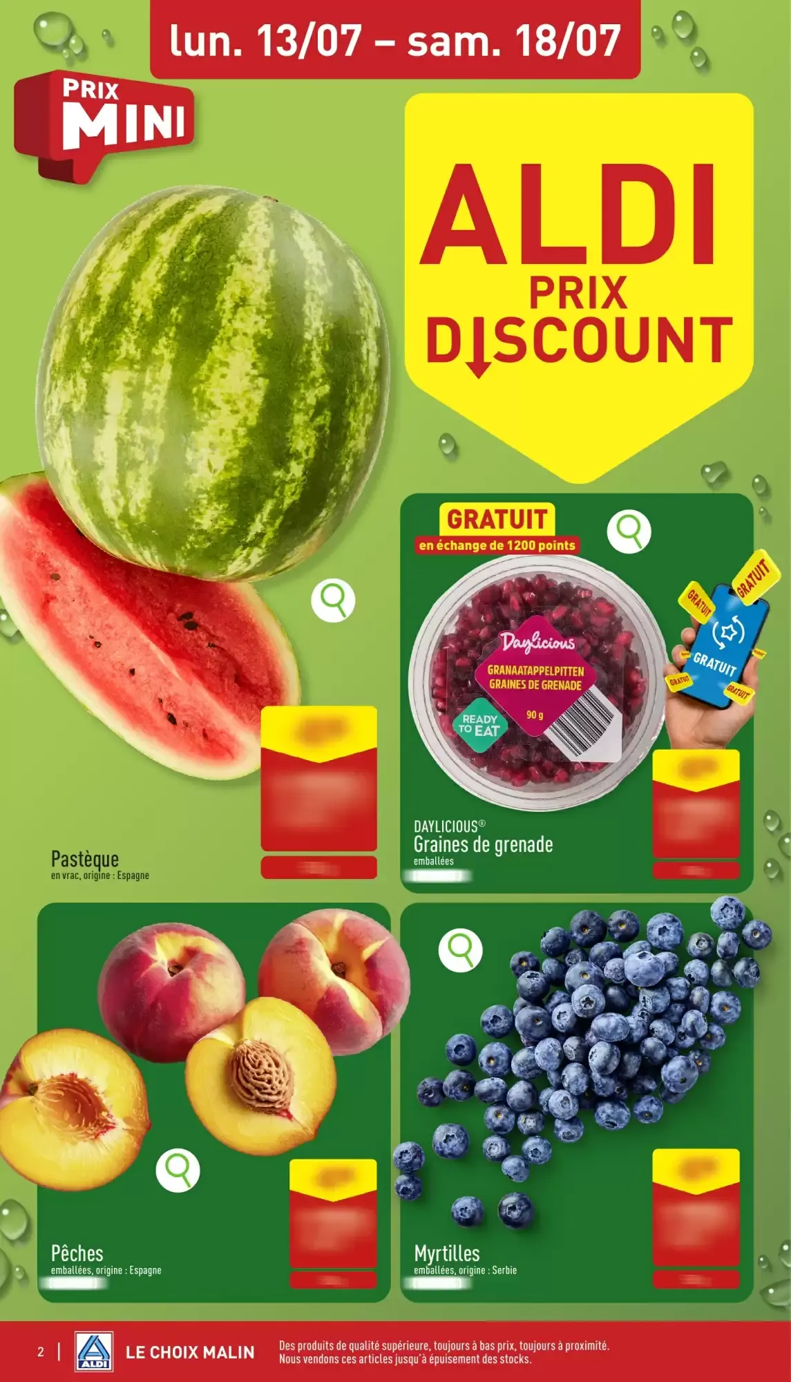 ALDI Dépliant du 13/07 au 18/07 van 13 juli tot 18 juli 2026 - folder pagina 2