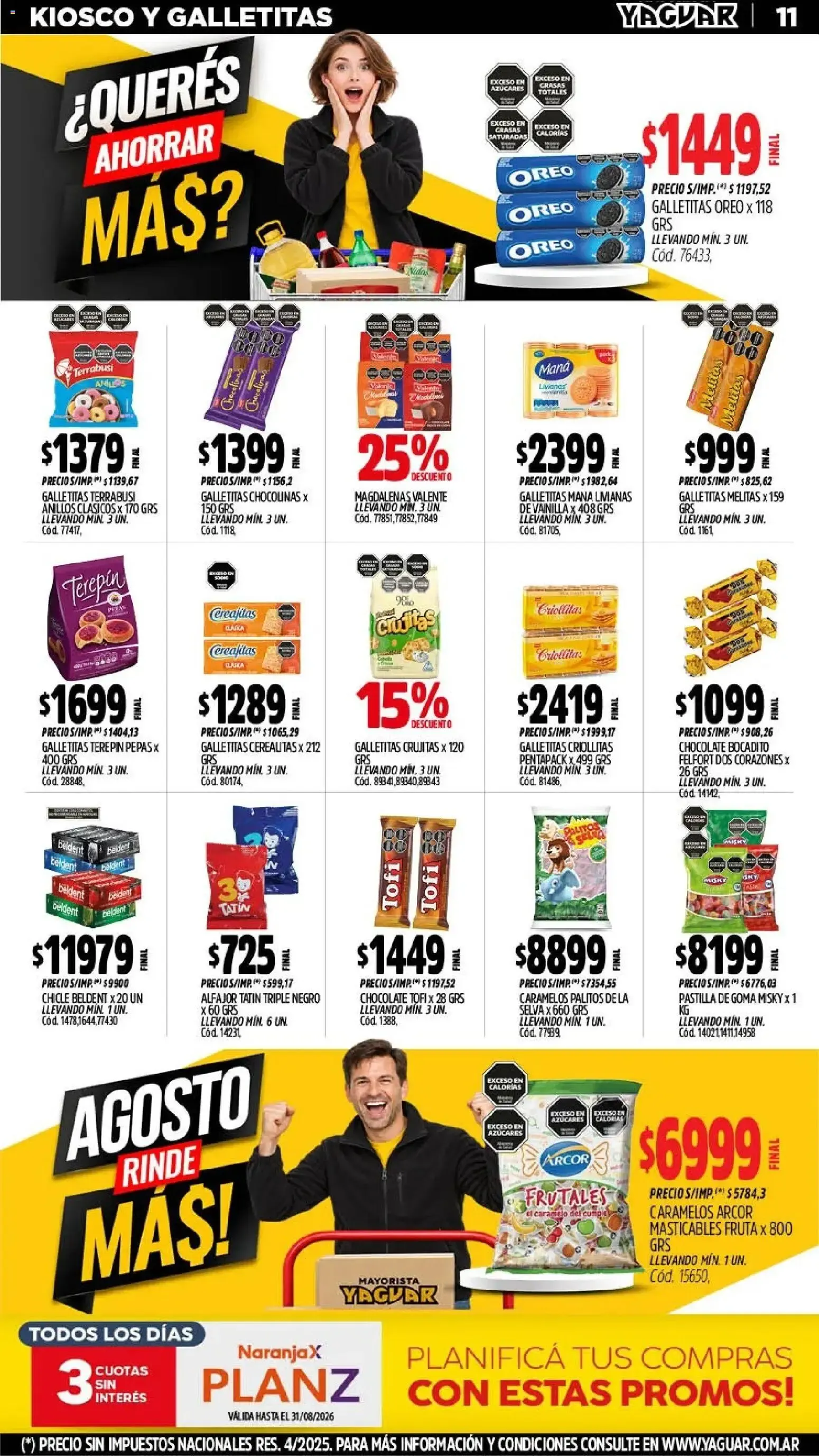 Ofertas de Yaguar - Oferta Semanal Córdoba del 24/08/2026 - 30/08/2026 24 de agosto al 30 de agosto 2026 - Página 11 del catálogo