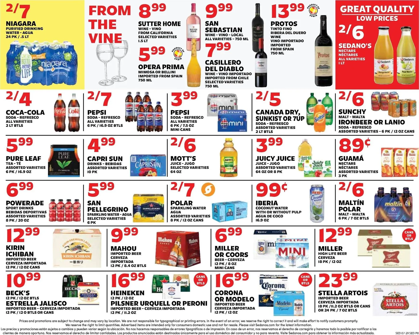 Weekly ad Current Sedano's leaflet valid from Wednesday 07/29/2026 to Tuesday 08/04/2026 from July 29 to August 4 2026 - Page 8