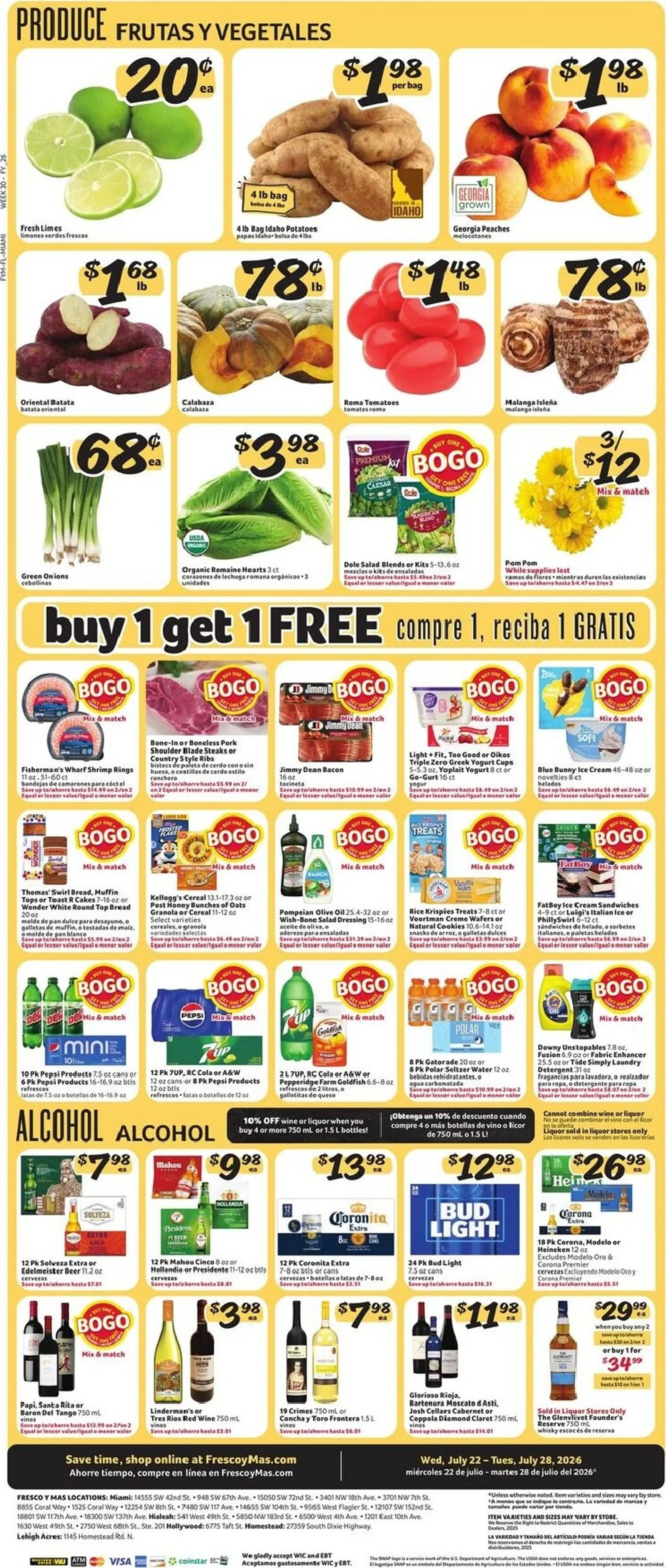 Weekly ad Current Fresco y Más leaflet valid from Wednesday 07/22/2026 to Tuesday 07/28/2026 from July 22 to July 28 2026 - Page 5