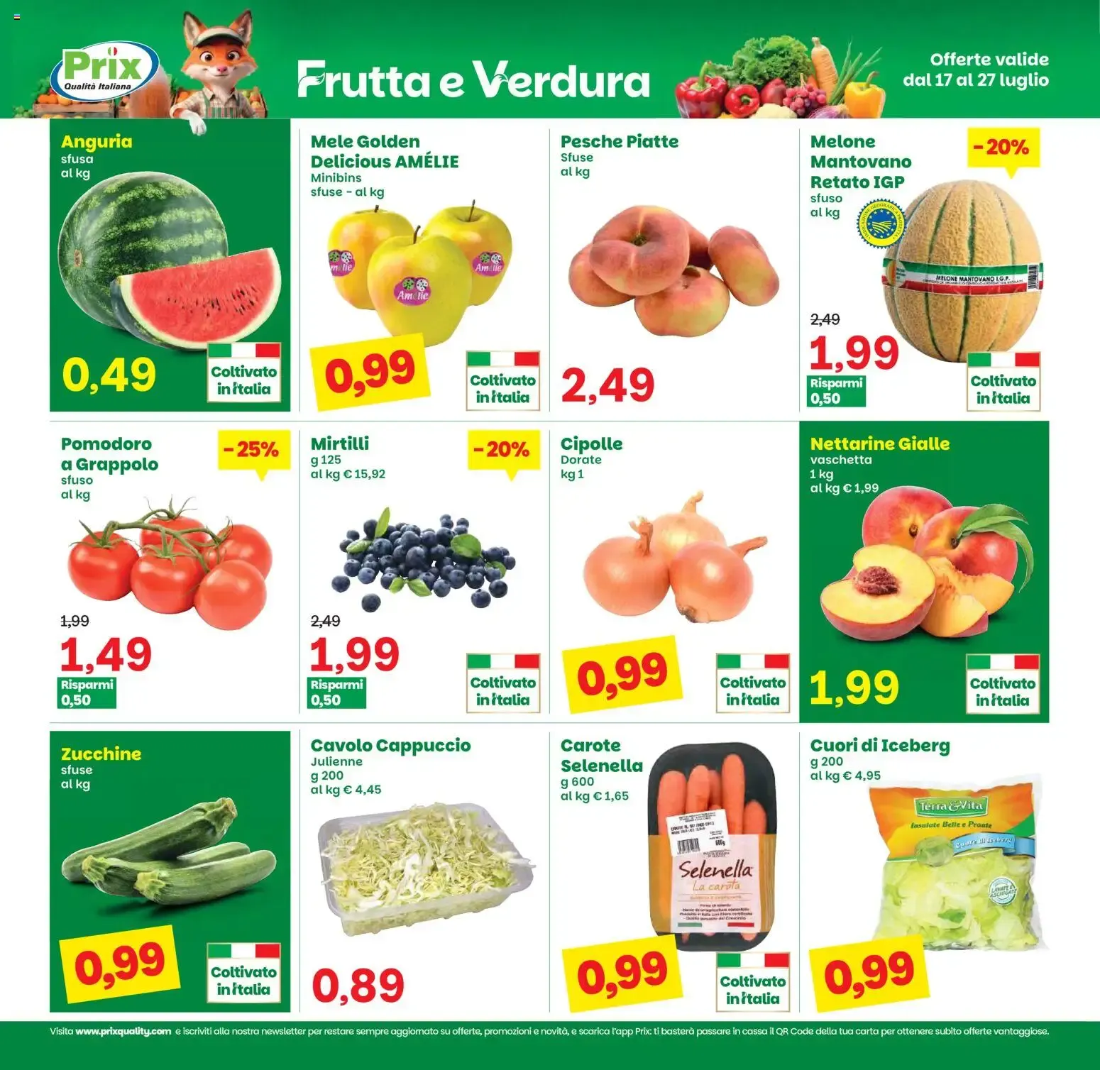 Volantino Prix: Tanti prodotti a 0,99€ y descuentos da 17 luglio a 27 luglio di 2026 - Pagina del volantino 9