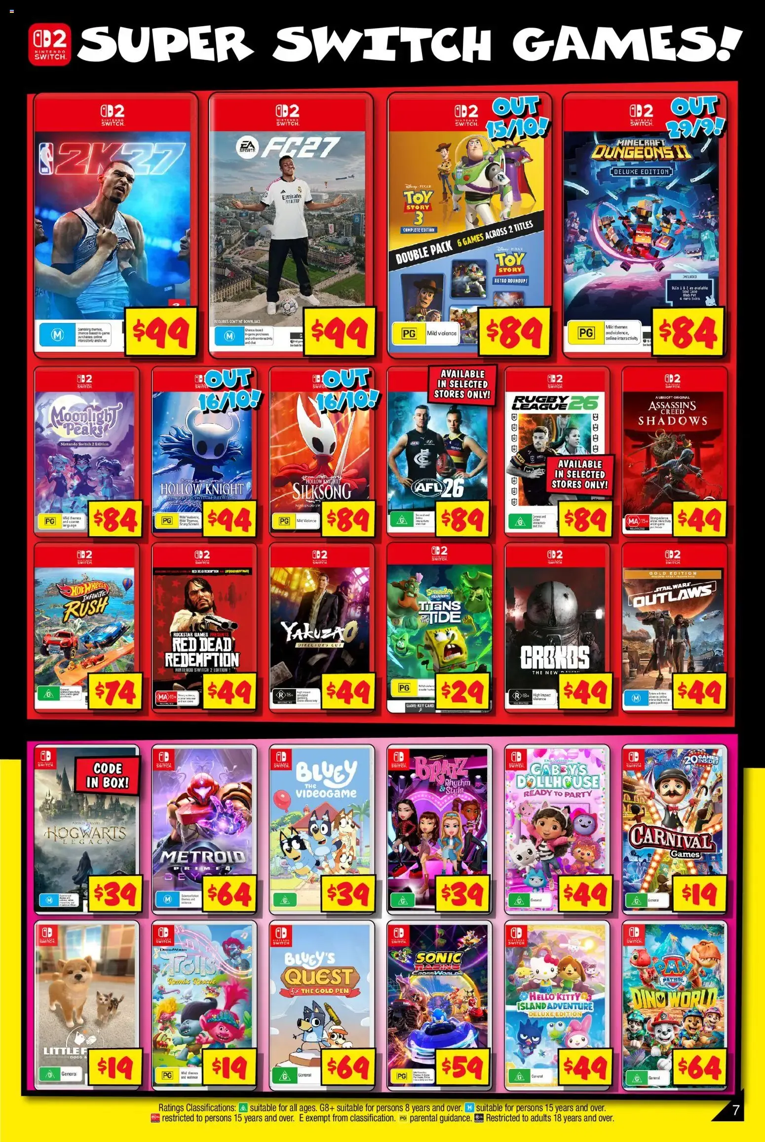JB Hi-Fi catalogue Mega Gaming Sale - 24/09/2026 > weekly / monthly specials - Catalogue valid from 24 September to 11 October 2026 - page 7