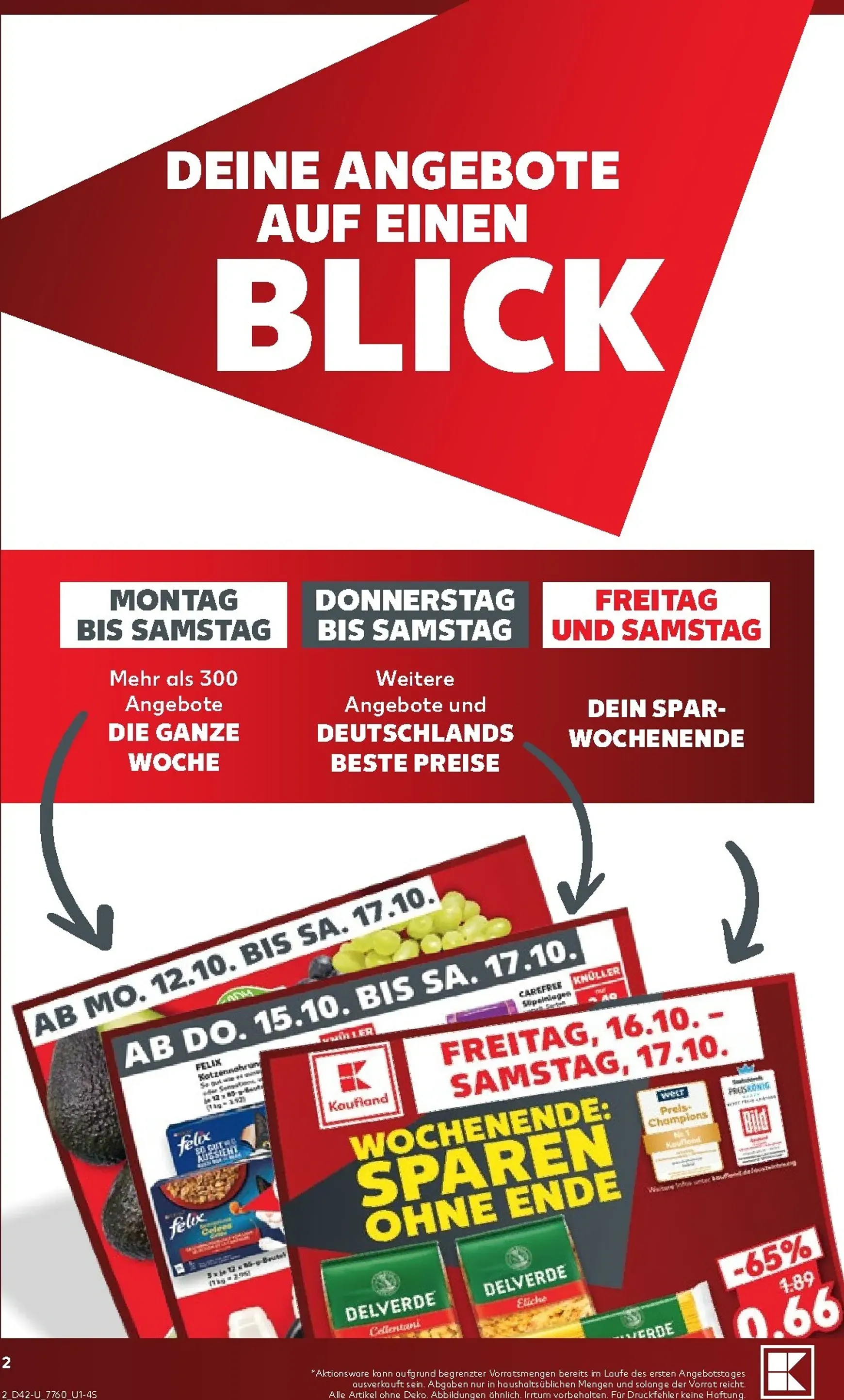 Kaufland Prospekt nächste Woche – von Montag 12.10.2026 bis Samstag 17.10.2026 von 12. Oktober bis 17. Oktober 2026 - Prospekt seite 2