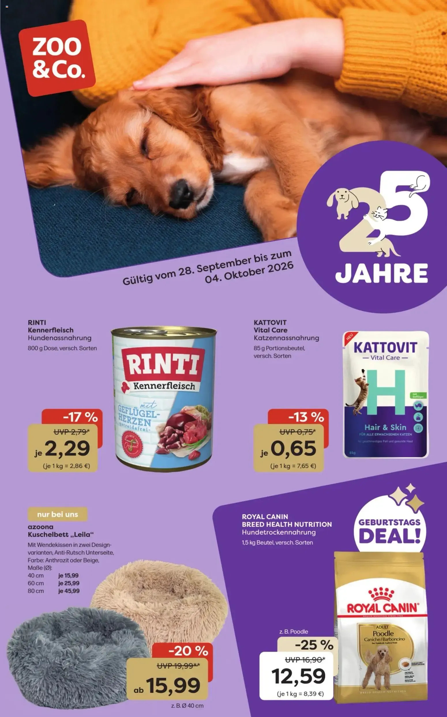Zoo & co Prospekt vom 28.09.2026 – Angebote online
