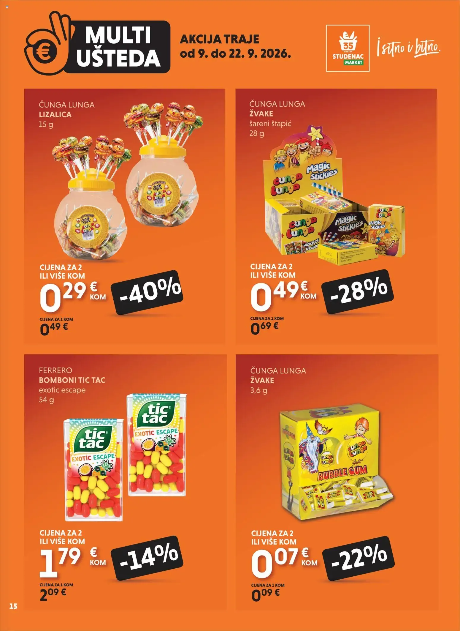 Katalog Studenac MultiUšteda novi od 09.09.2026 na listanje > letak digitalni od 9. rujna do 22. rujna 2026. - Pregled Stranica 15