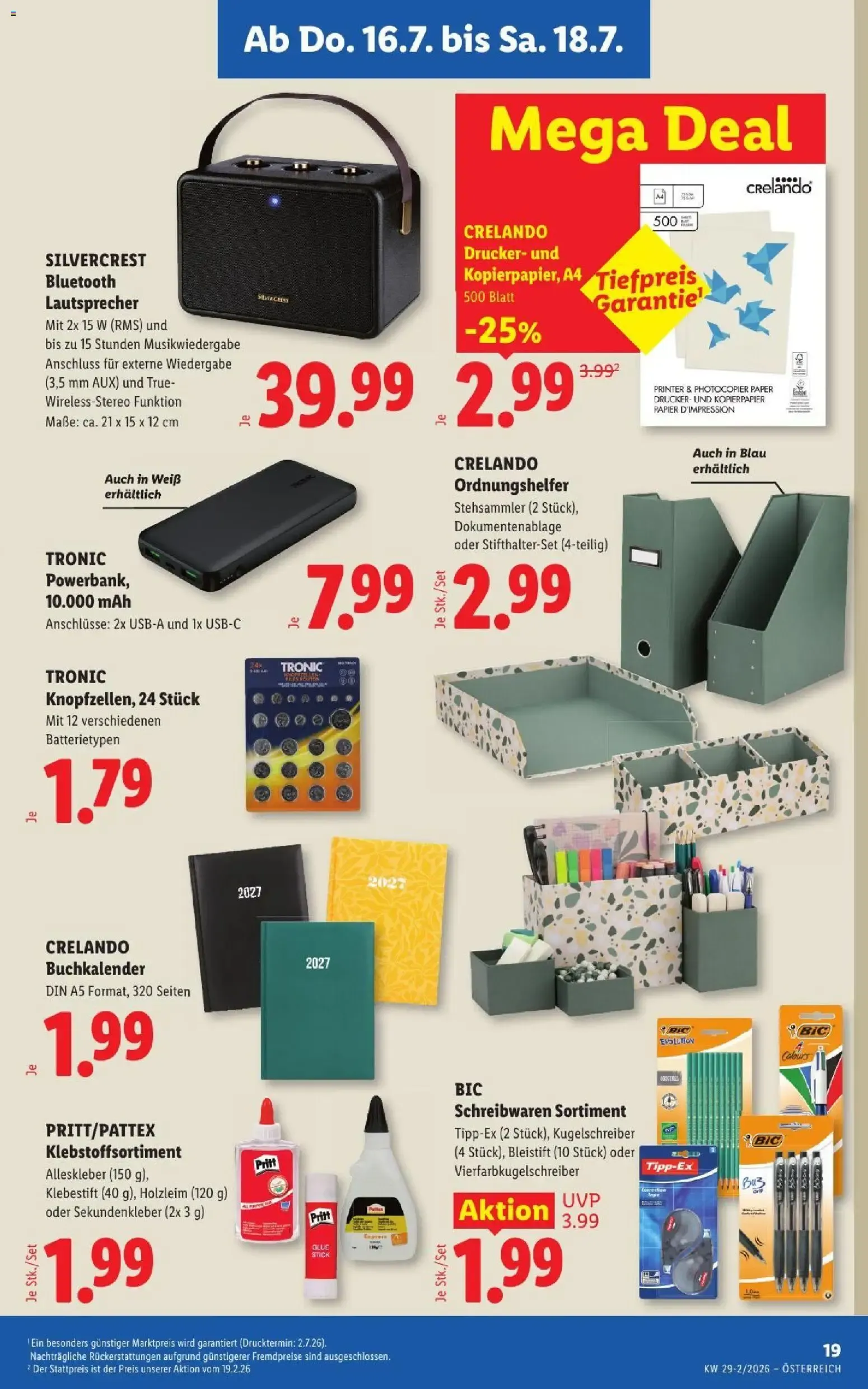 Lidl Flugblatt von 16. Juli bis 22. Juli 2026 - Flugblätt seite  22