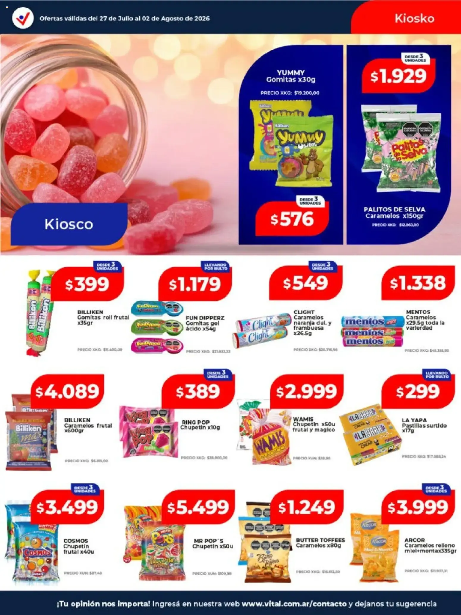 Ofertas de Vital Supermayorista - El Mayorista de Tu Ahorro 27 de julio al 2 de agosto 2026 - Página 18 del catálogo