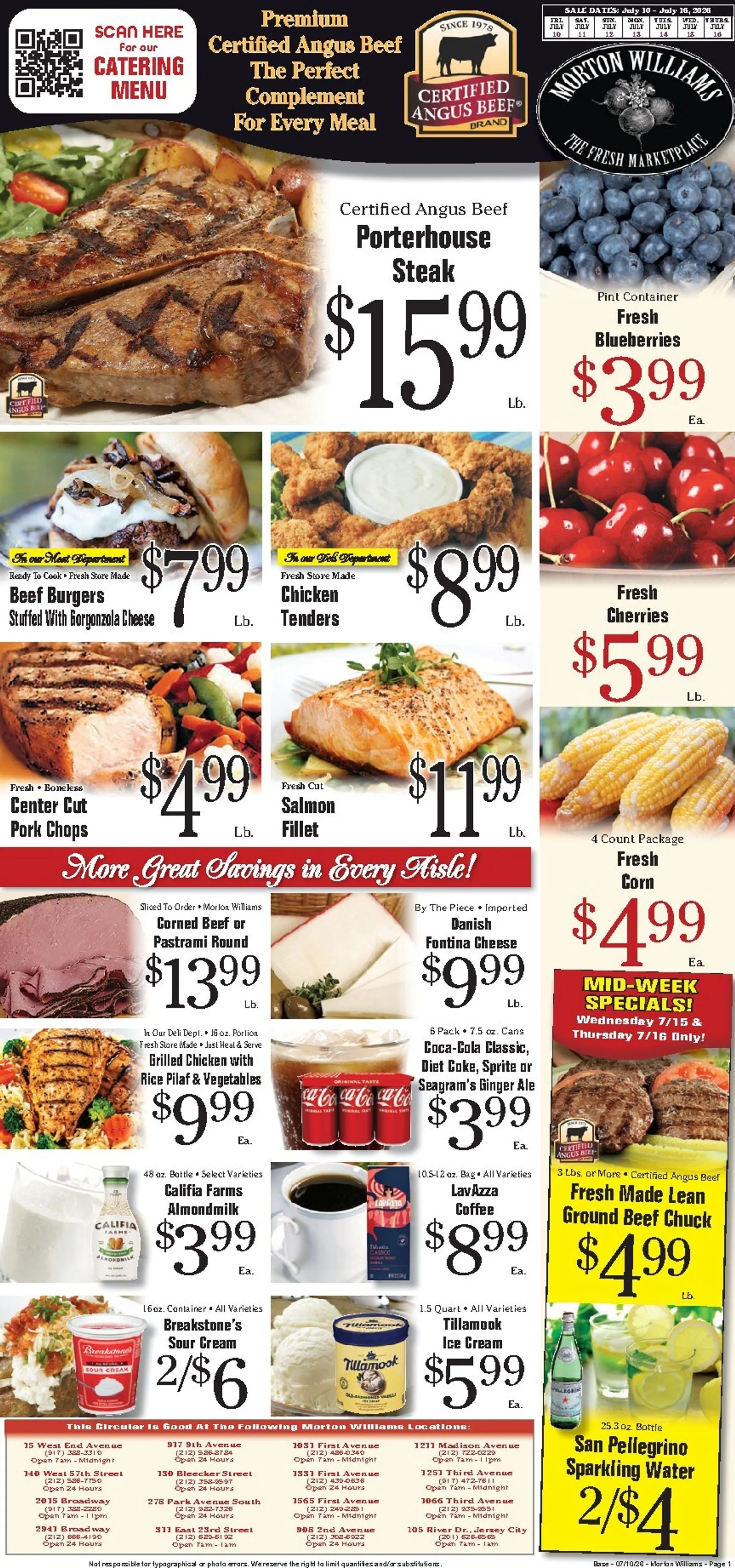 Weekly ad Current Morton Williams - Manhattan / Jersey City leaflet valid from Friday 07/10/2026 to Thursday 07/16/2026 from July 10 to July 16 2026 - Page 1