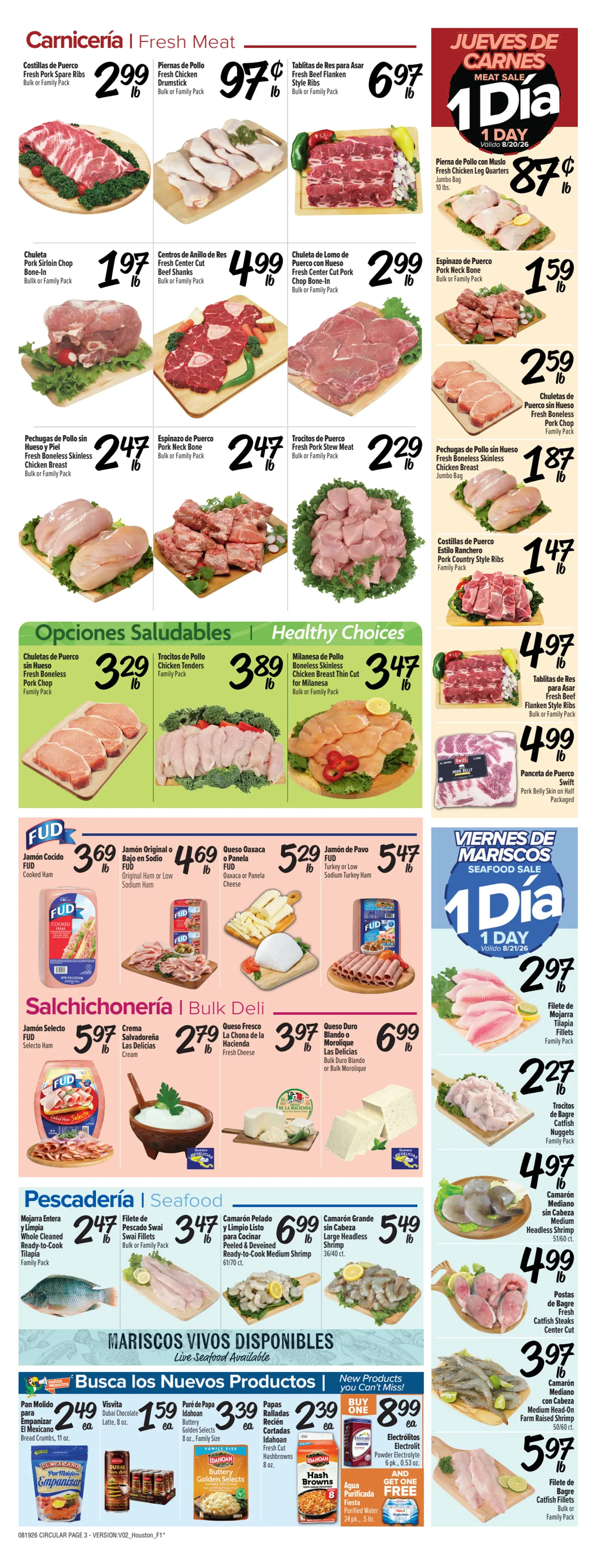 Weekly promotion Current Fiesta Mart leaflet valid from Wednesday 08/19/2026 to Tuesday 08/25/2026 spanning from August 19 to August 25 2026 - Page 3 for Catalogue 365