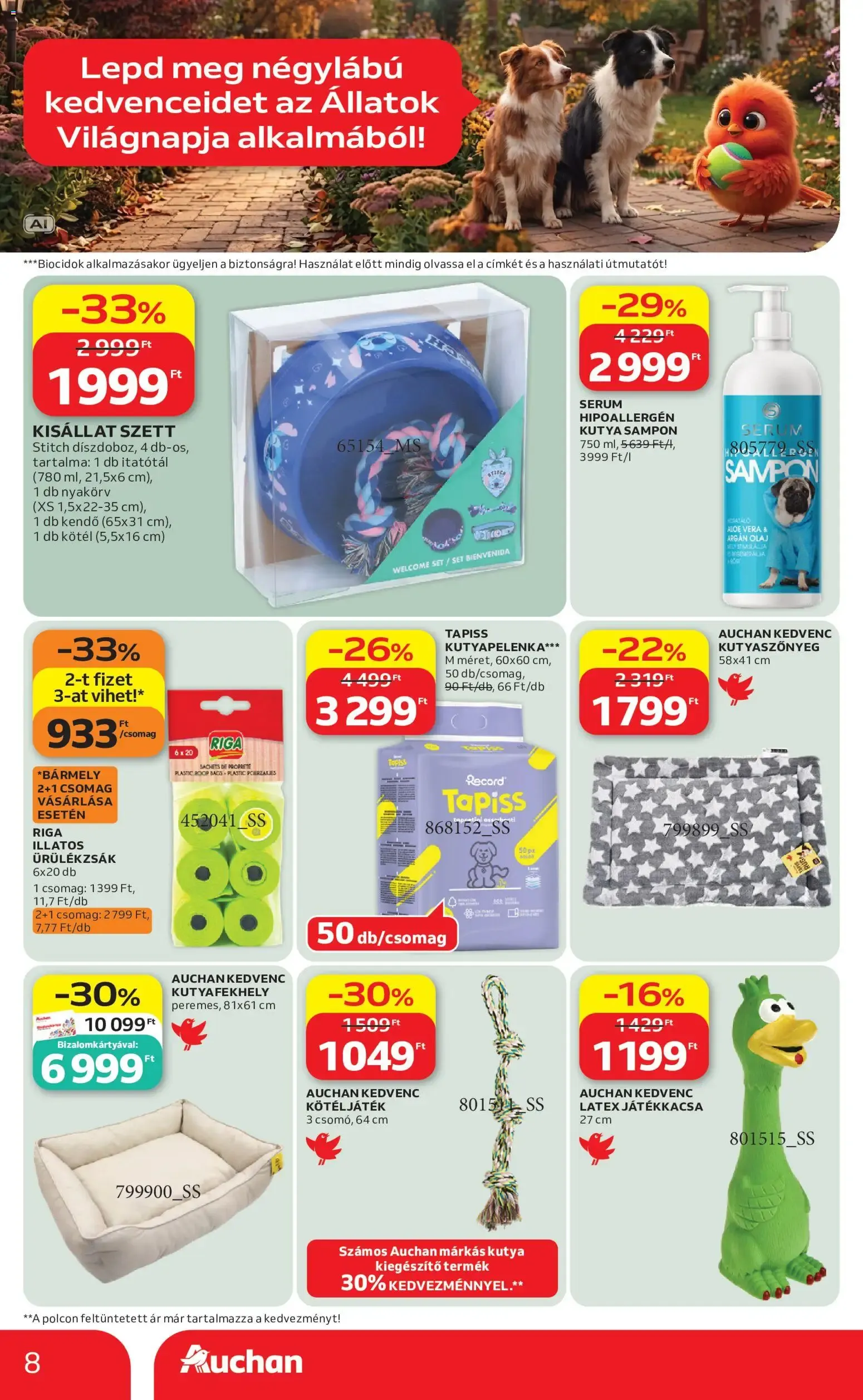 Katalógus Auchan Hipermarket: Ofertas Día Mundial de los Animales szeptember 24.-tól október 7.-ig 2026. - Oldal 8