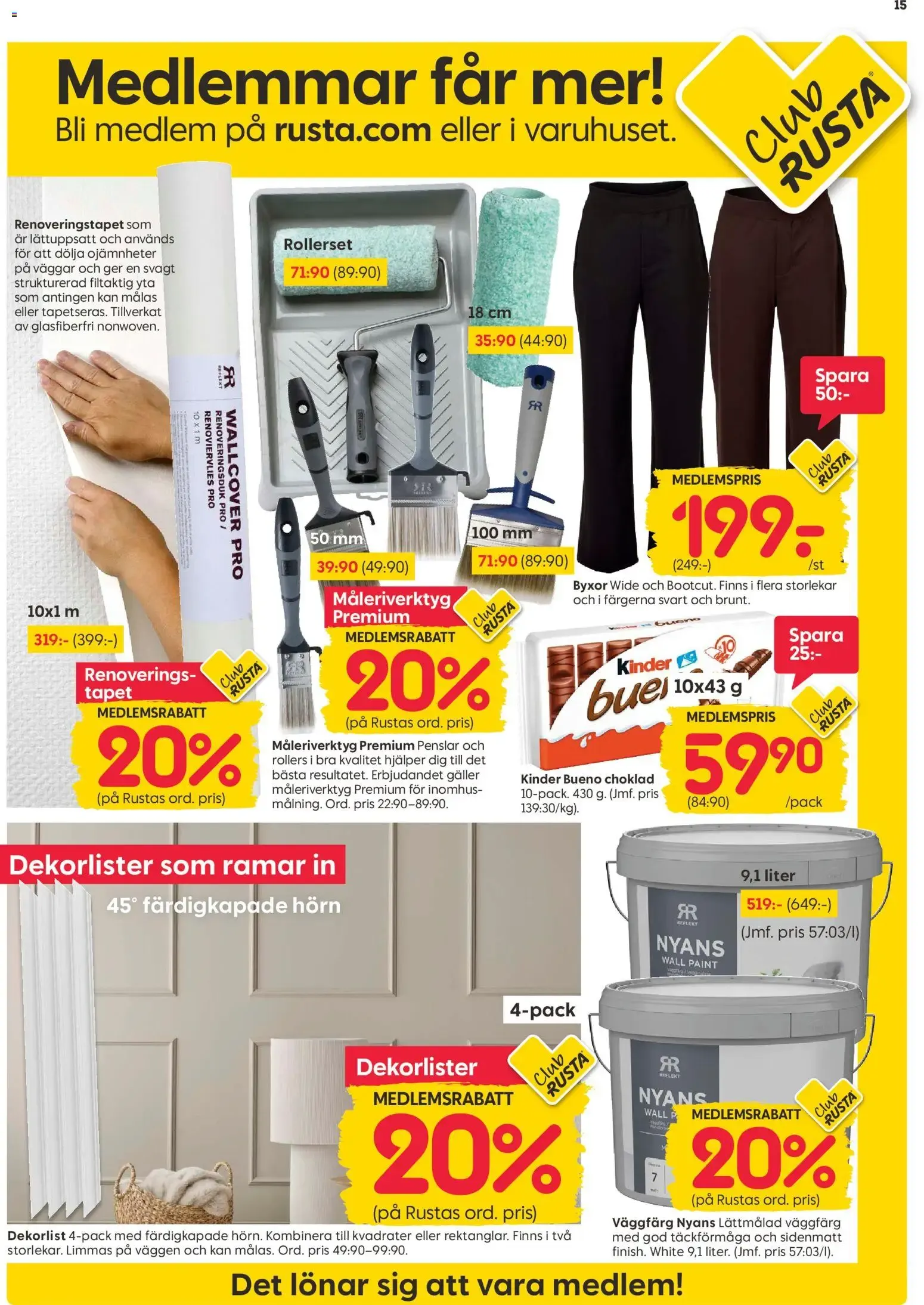 Rusta erbjudanden från 21/09/2026 - 27/09/2026 > Reklamblad nuvarande rabatter från 21 september till 27 september 2026 - Reklamblad sidor 15