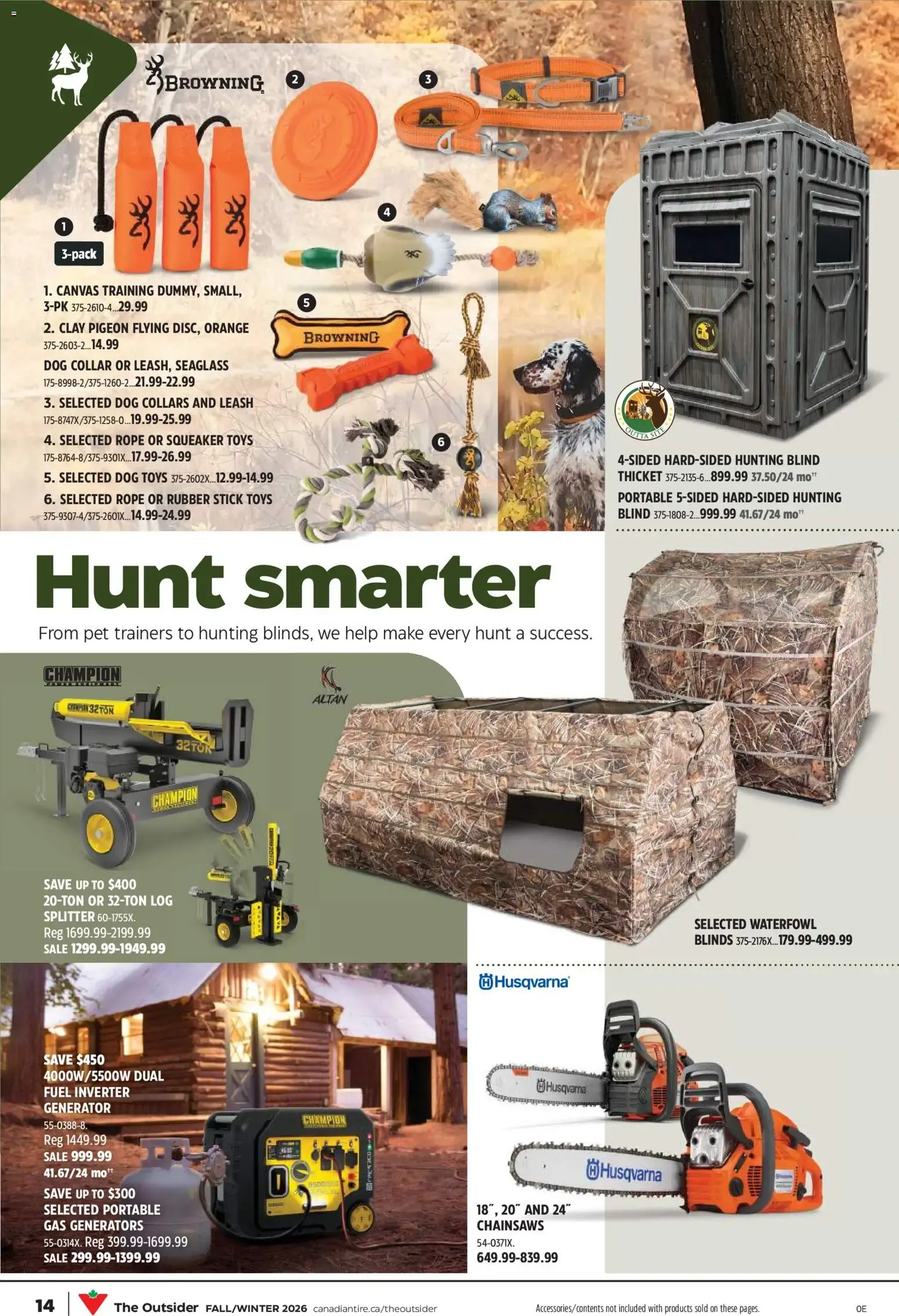 The Outsider - Your Fall Outdoor Guide (Canadian Tire) from August 27 to September 16 2026 - flyer page 14