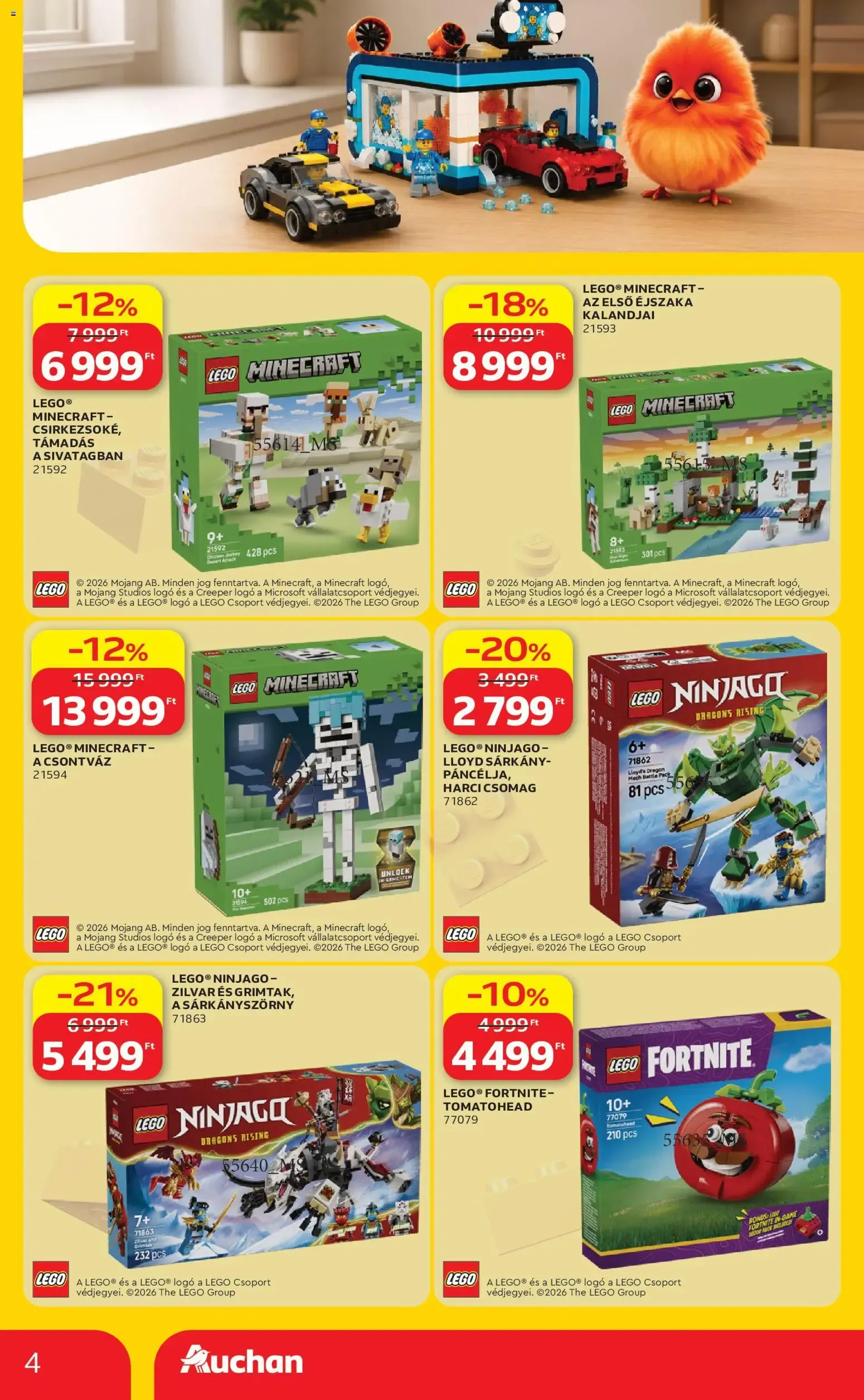 Katalógus Auchan Lego ajánlatok - 2026.07.23. -tól/töl > akció, lapozható szórólap 🛍️ július 23.-tól július 29.-ig 2026. - Oldal 4