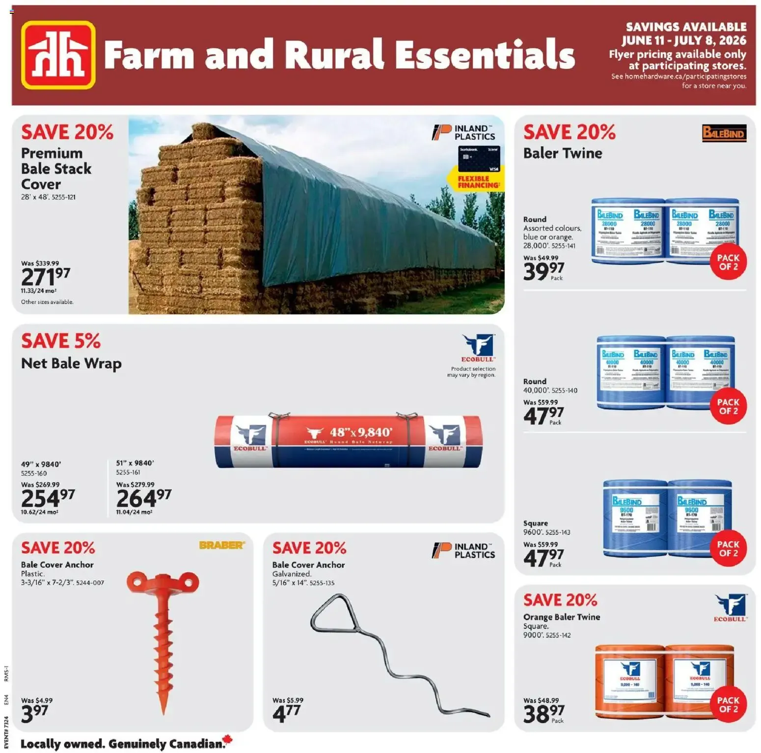 Home Hardware flyer - Farm and Rural Essentials from Jun 11, 2026 > weekly specials & deals from June 11 to July 8 2026 - flyer page 1