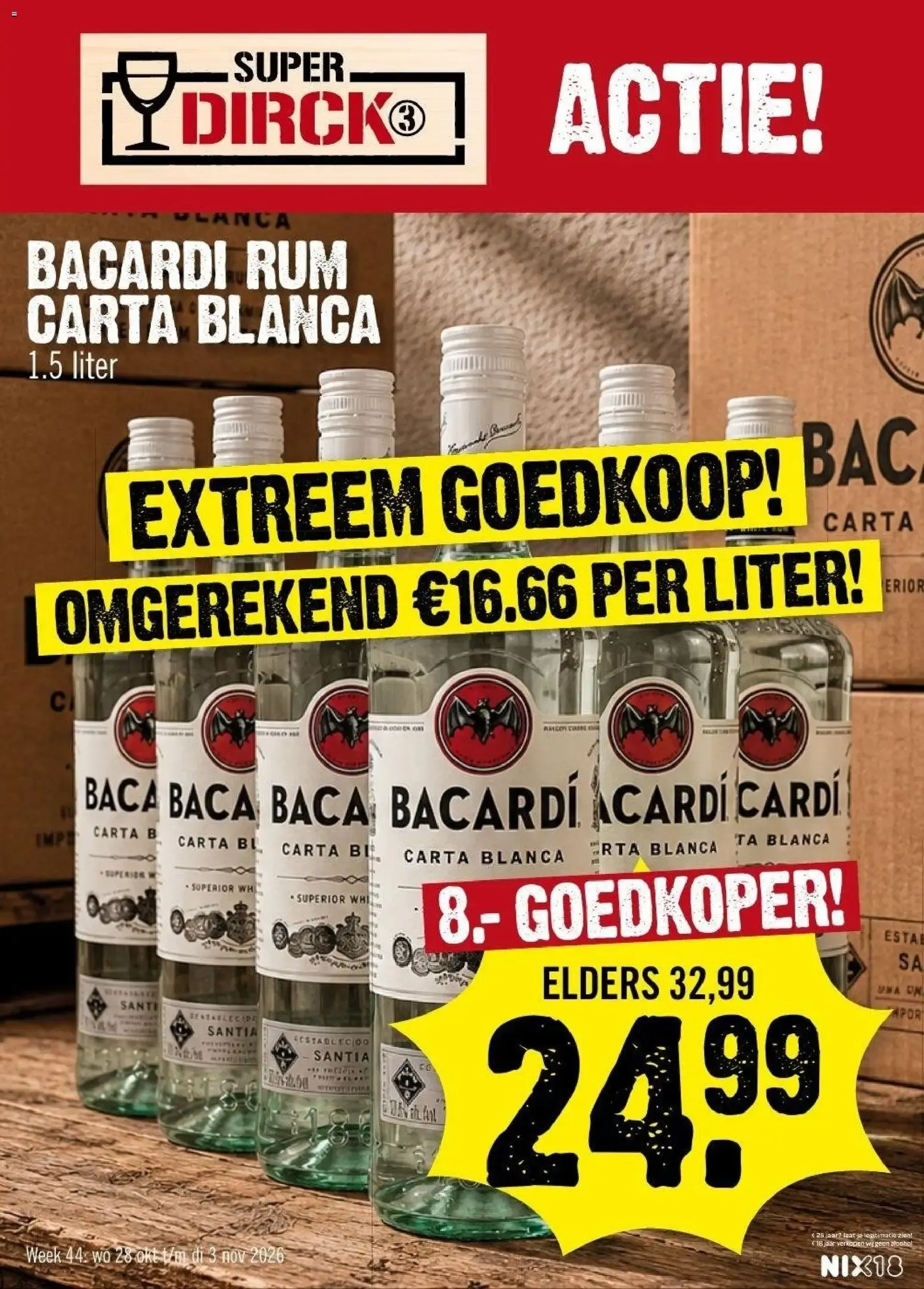 Bacardi Rum Carta Blanca van 28 oktober tot 3 november 2026 - Folder pagina 1