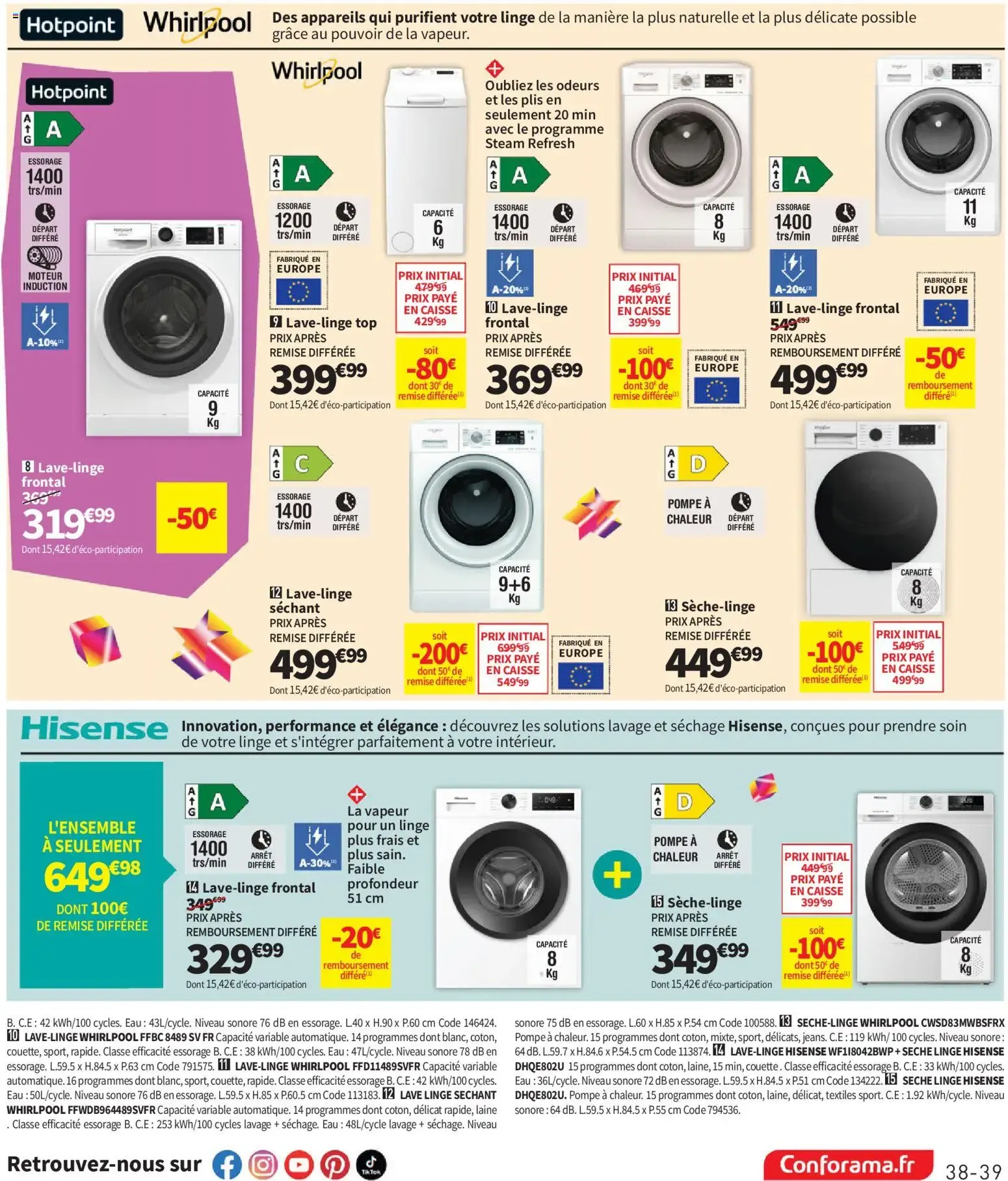 Conforama catalogue à partir du 25/08/2026 - promo en ligne du 25 août au 28 septembre 2026 - Catalogue page 39
