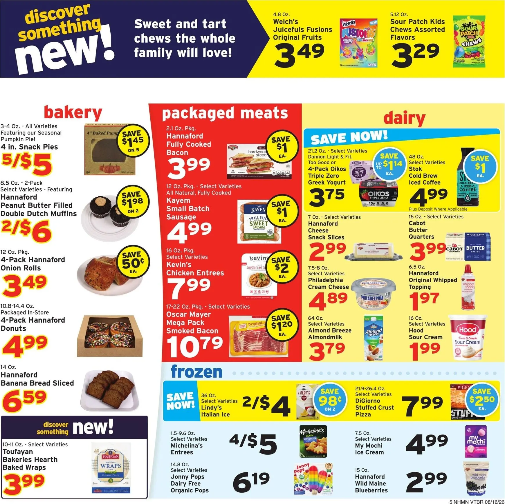 Weekly promotion Hannaford: Savings made easy. spanning from August 16 to August 22 2026 - Page 5 for Catalogue 365
