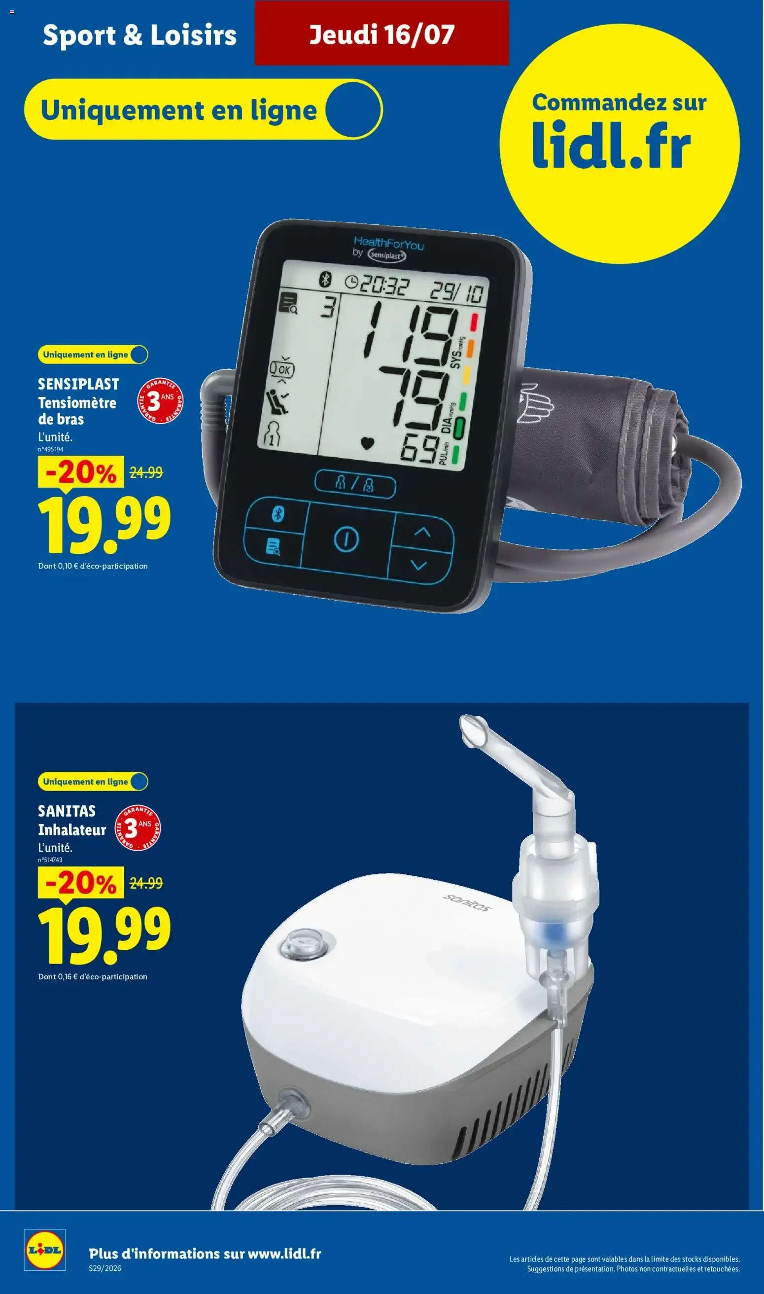 Lidl - L'Été Imbattable du 16 juillet au 22 juillet 2026 - Catalogue page 44