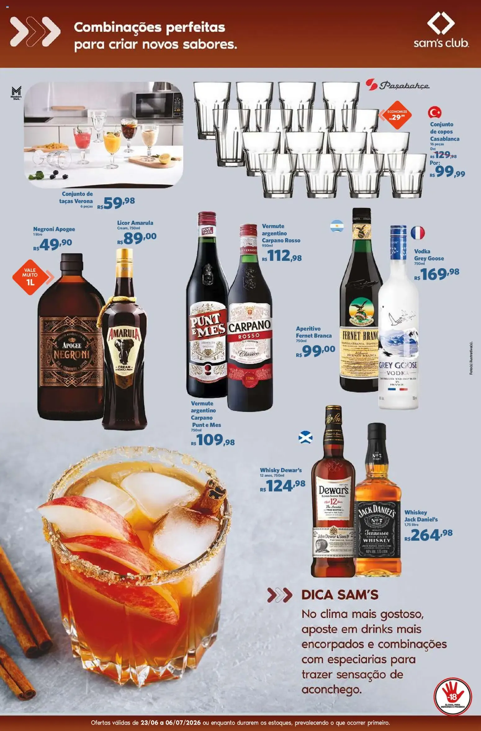 Encarte de Sam's Club ofertas Sabores que Aquecem de 23/06/2026 | Promoções Online 23 de junho até 6 de julho 2026 - Pagina 8
