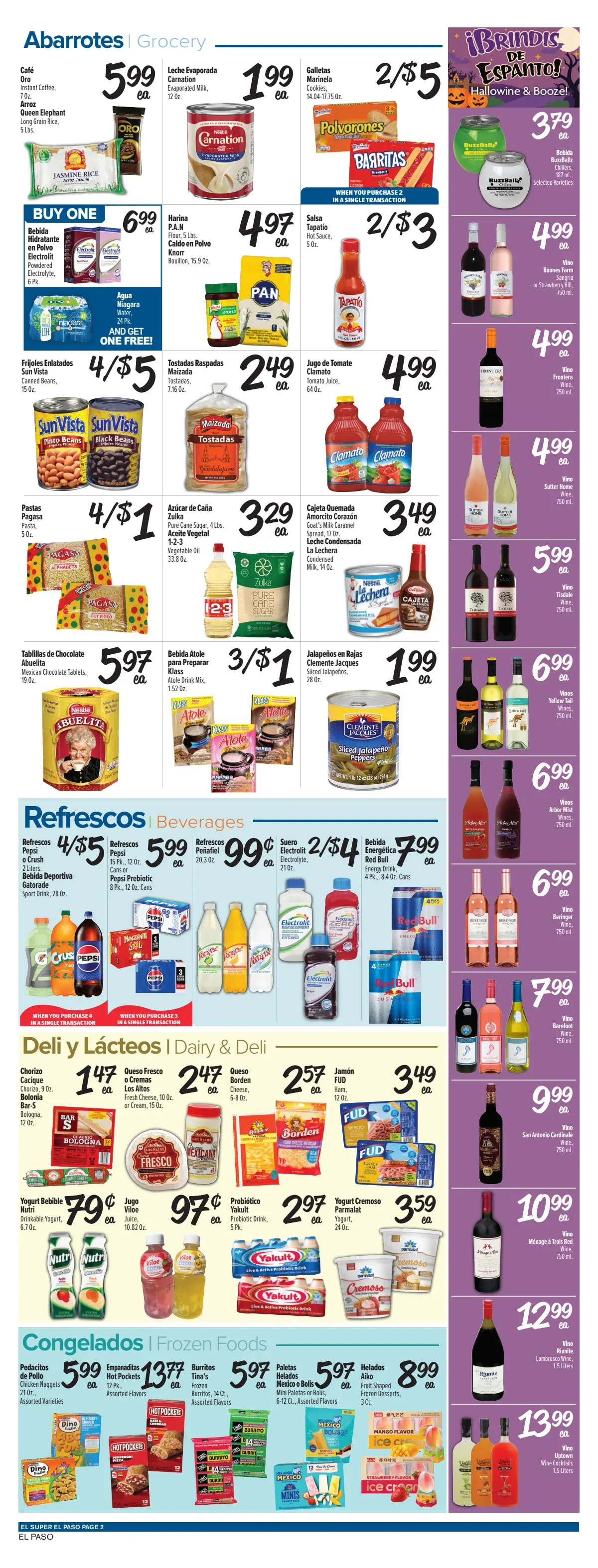 Weekly promotion Current El Super - El Paso leaflet valid from Wednesday 10/21/2026 to Tuesday 10/27/2026 spanning from October 21 to October 27 2026 - Page 2 for Catalogue 365