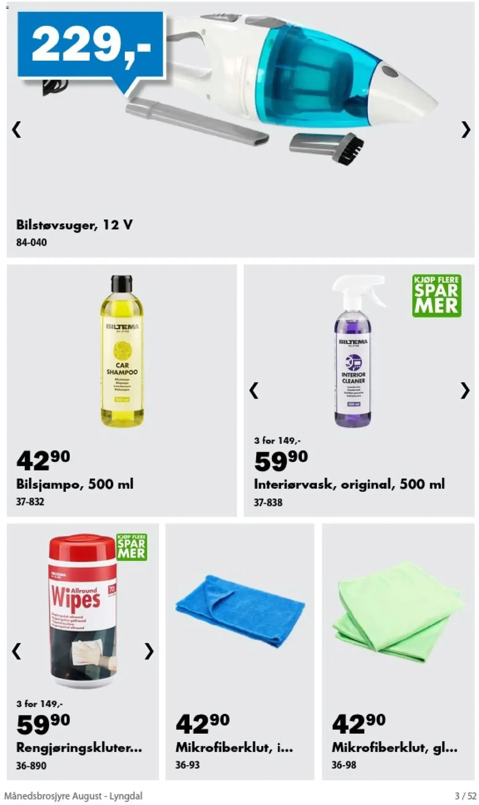 Biltema Månedsbrosjyre August - National (01/08/2026 - 30/08/2026) - Kundeavis og tilbud fra 1. august til 30. august 2026 - kundeavisside 3