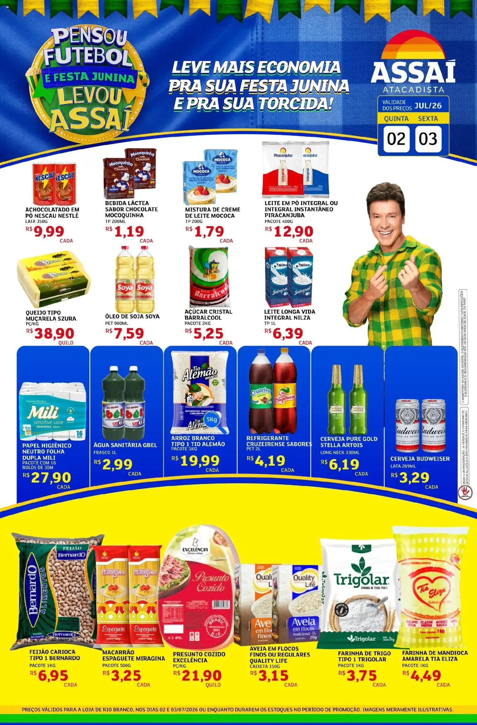 Encarte de Assaí Atacadista ofertas - AC de 02/07/2026 | Promoções Online 2 de julho até 3 de julho 2026 - Pagina 1