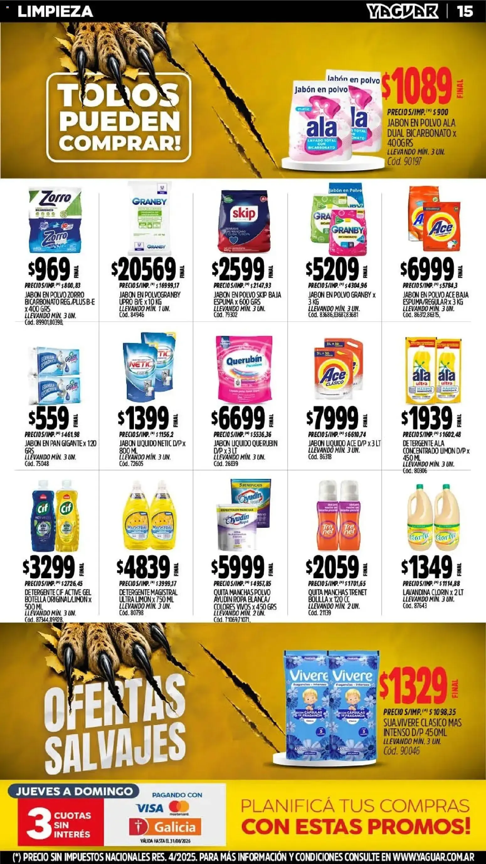Ofertas de Yaguar - Oferta Semanal General Roca del 03/08/2026 - 08/08/2026 3 de agosto al 8 de agosto 2026 - Página 17 del catálogo