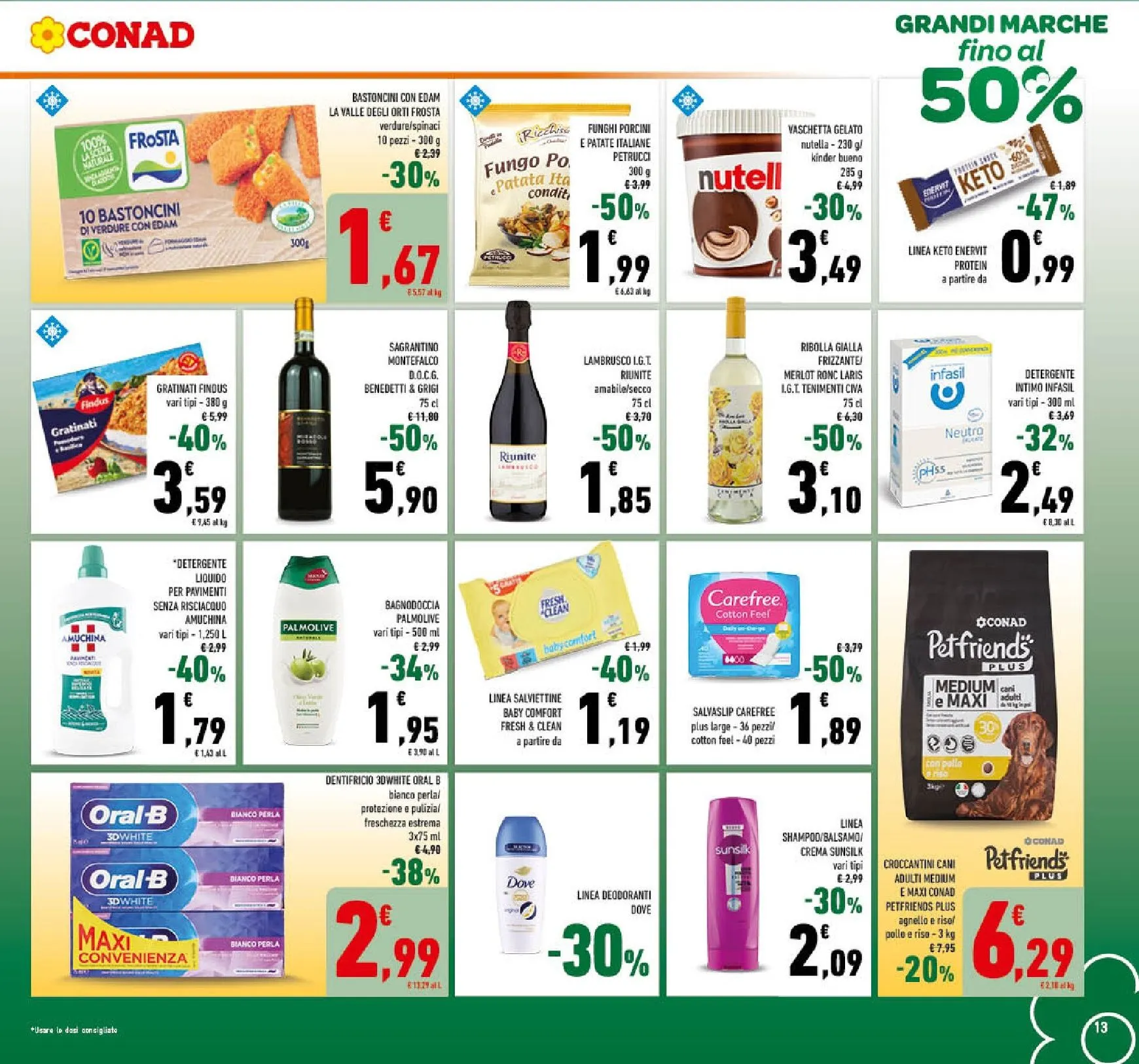 Volantino attuale di Conad valido dal mercoledì 23/09/2026 al domenica 04/10/2026 da 23 settembre a 4 ottobre di 2026 - Pagina del volantino 13