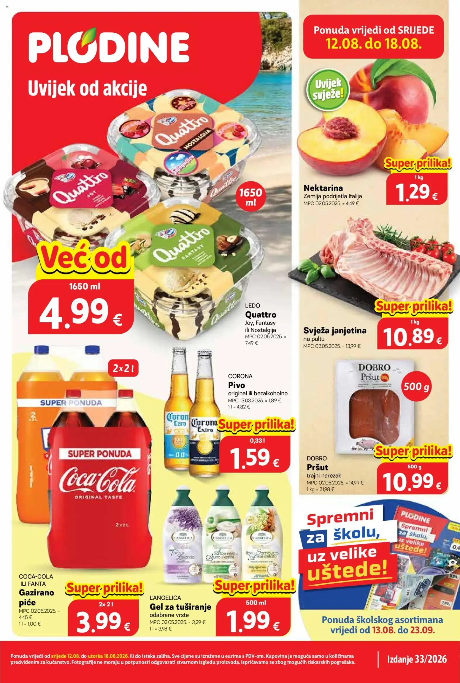 Katalog Plodine Uvijek od akcije od 12. kolovoza do 18. kolovoza 2026. - Pregled Stranica 1