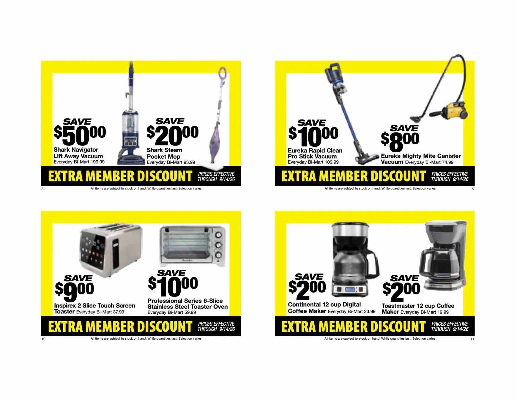 Weekly ad Current Bi-Mart - Extra member discount book leaflet valid from Tuesday 08/25/2026 to Monday 09/14/2026 from August 25 to September 14 2026 - Page 4