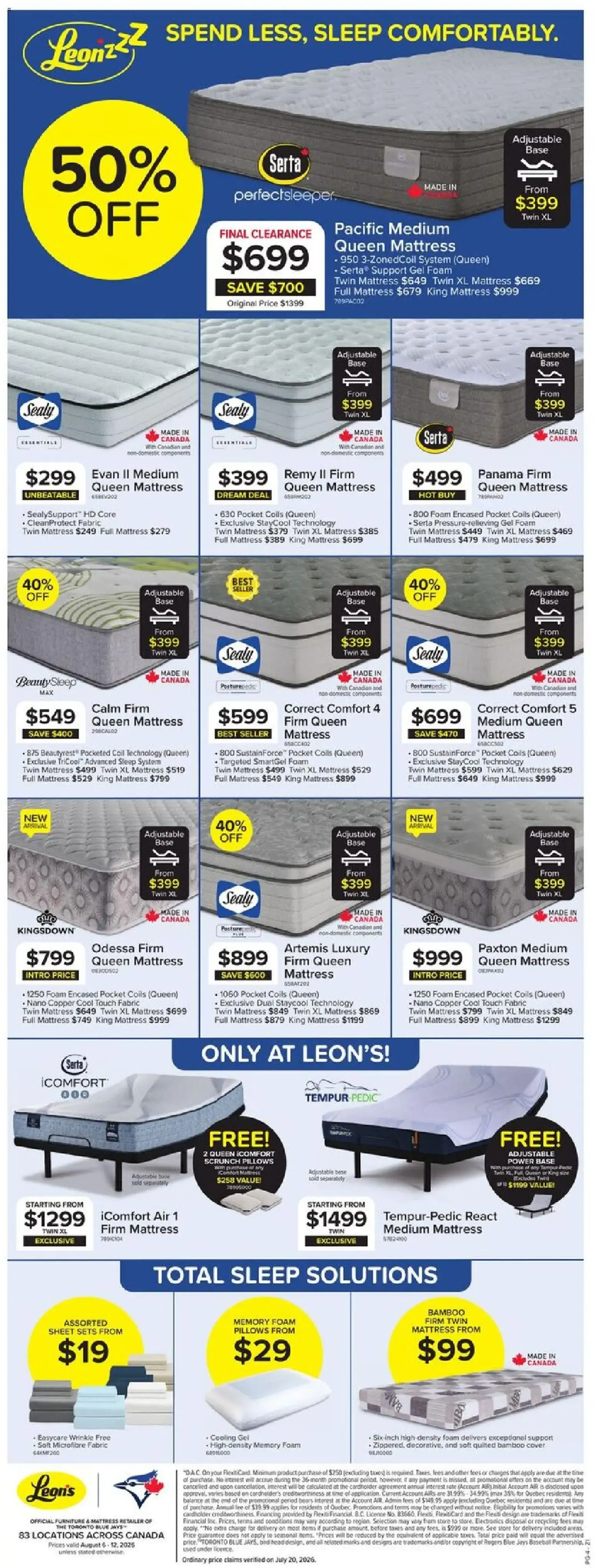 Leon's weekly flyer / circulaire from Aug 6, 2026 > weekly specials & deals from August 6 to August 12 2026 - flyer page 4