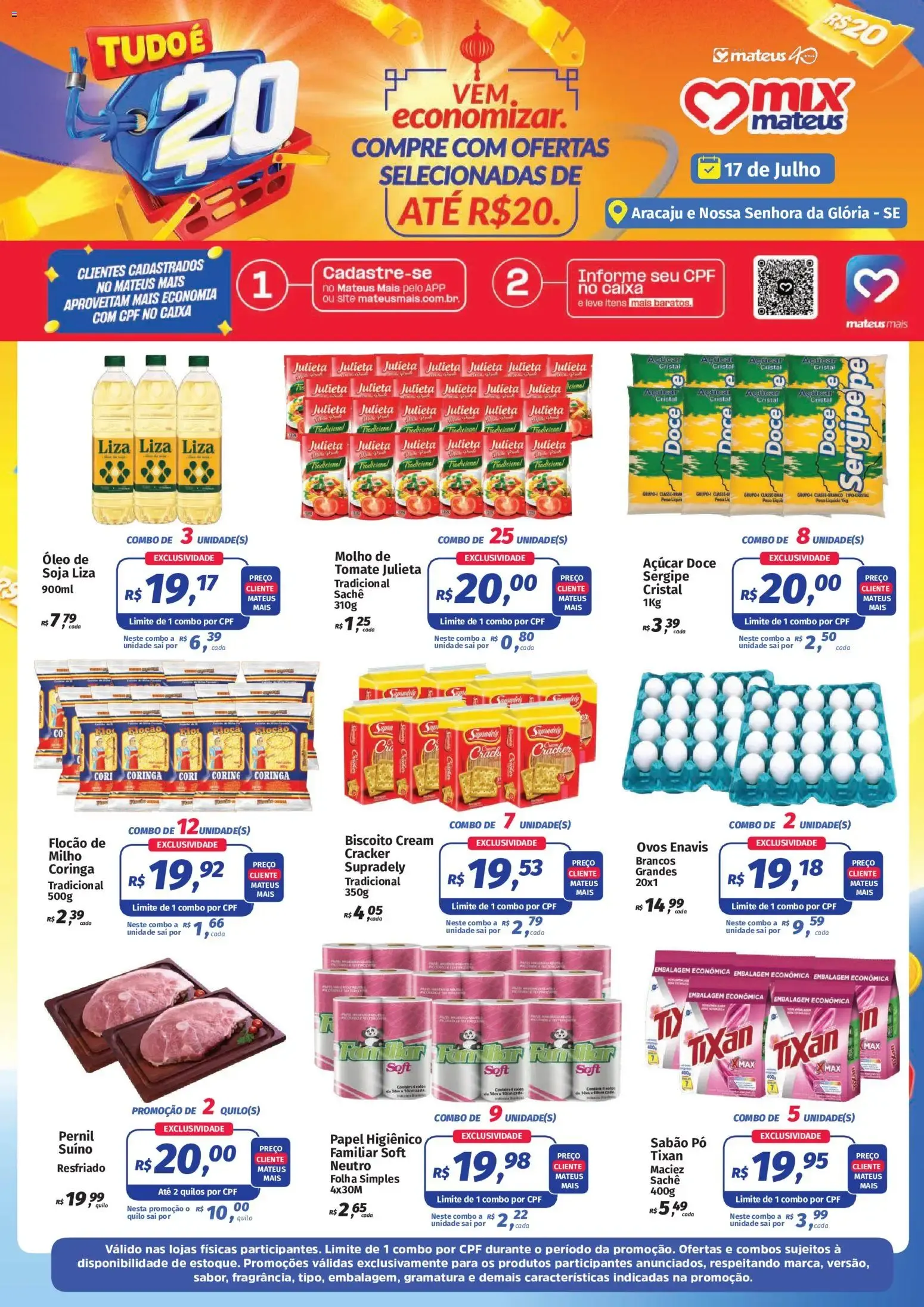 Encarte de Mateus ofertas Tudo é 20 de 17/07/2026 | Promoções Online 17 de julho até 17 de julho 2026 - Pagina 1