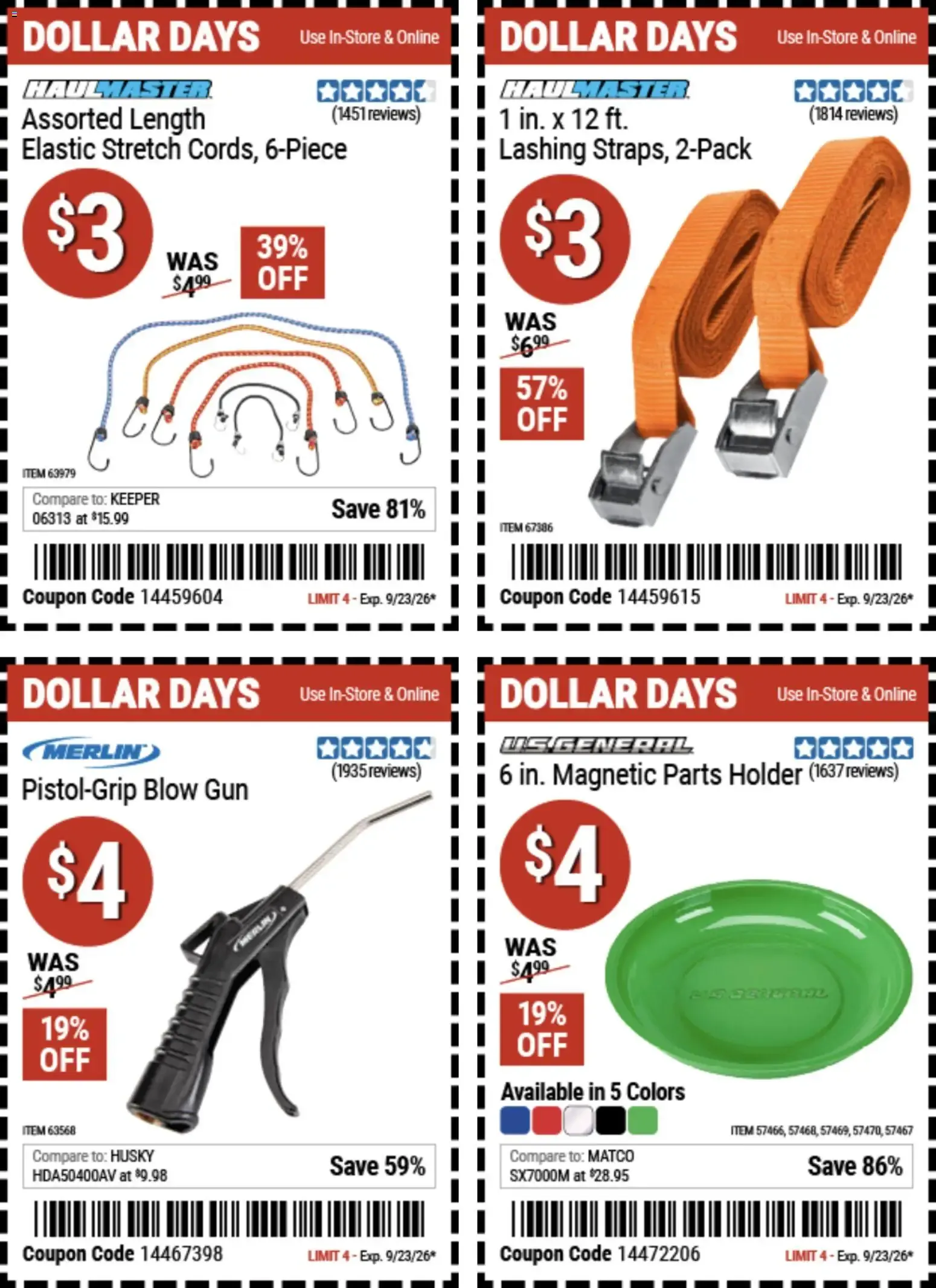 Weekly ad Harbor Freight Dollar Days from September 10 to September 23 2026 - Page 5