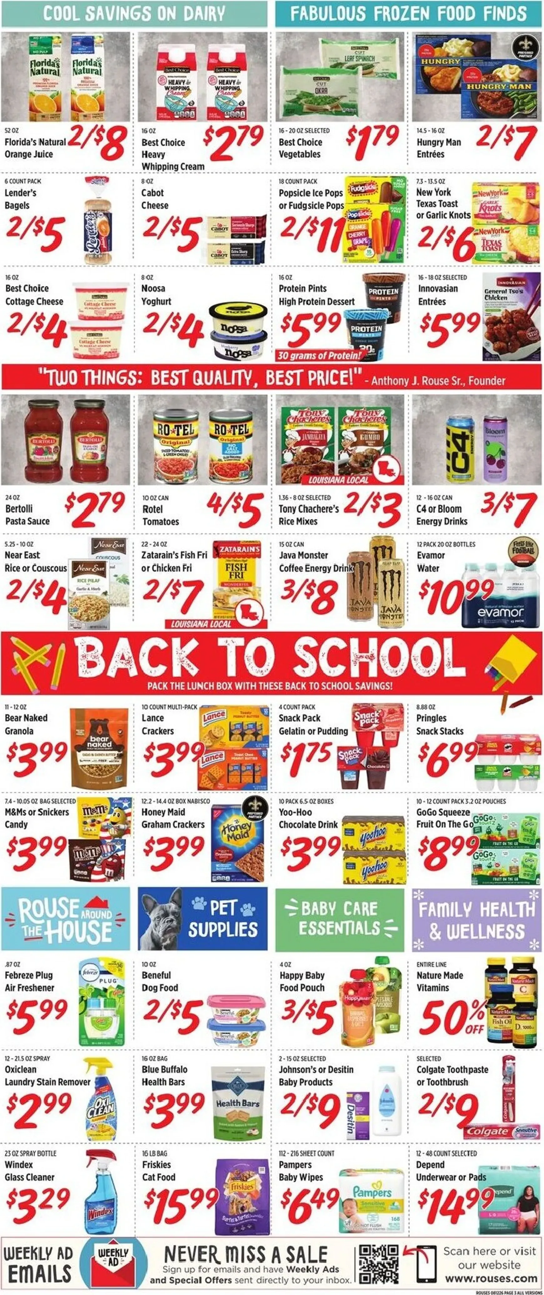 Weekly ad Current Rouses Markets leaflet valid from Wednesday 08/12/2026 to Wednesday 08/19/2026 from August 12 to August 19 2026 - Page 7