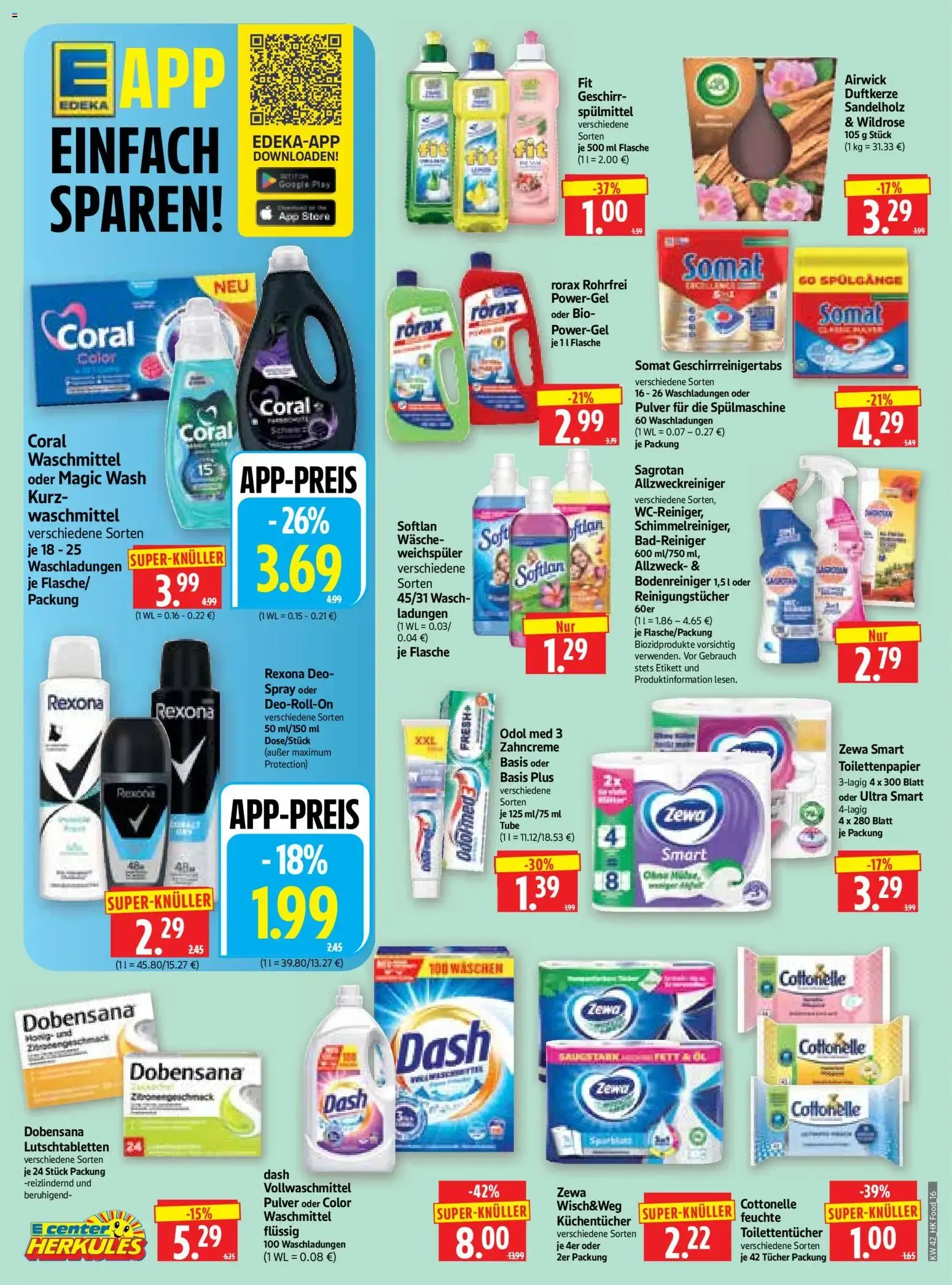 HERKULES EDEKA APP Prospekt von 12. Oktober bis 17. Oktober 2026 - Prospekt seite 16