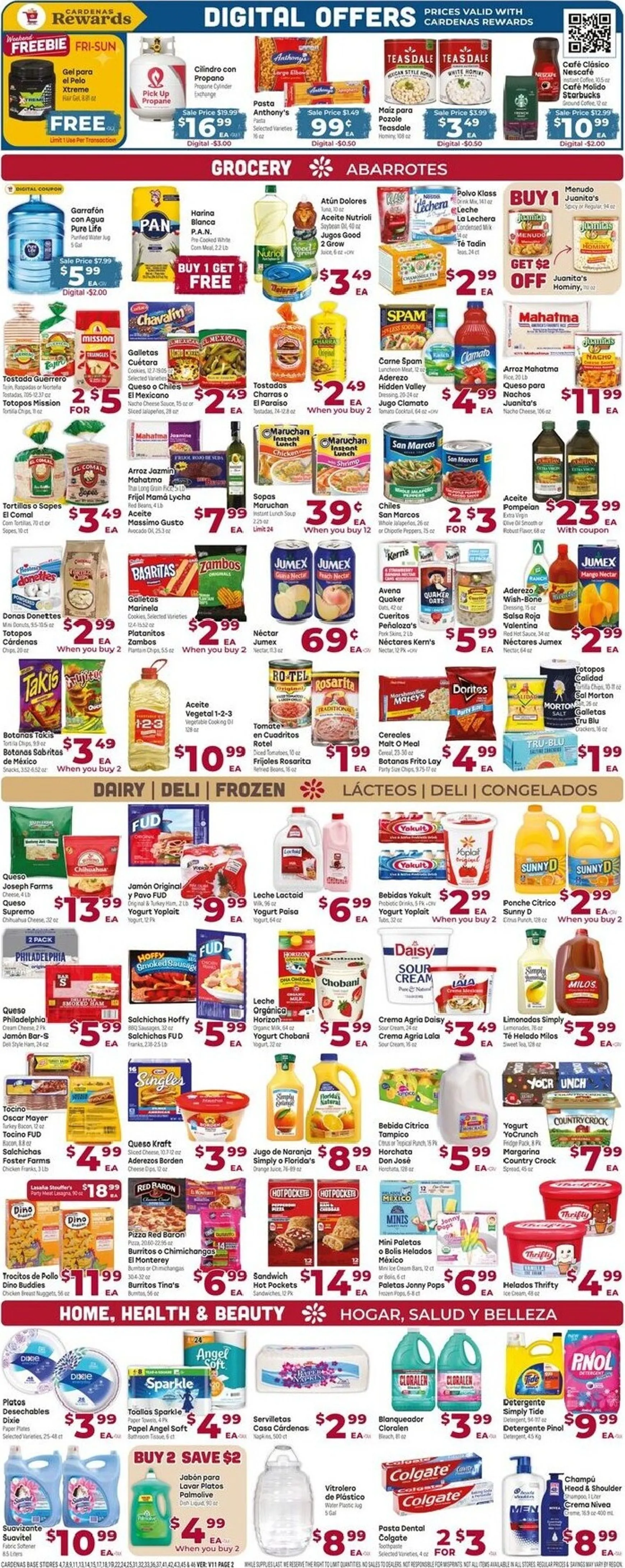Weekly ad Current Cardenas Markets leaflet valid from Wednesday 08/05/2026 to Tuesday 08/11/2026 from August 5 to August 11 2026 - Page 2
