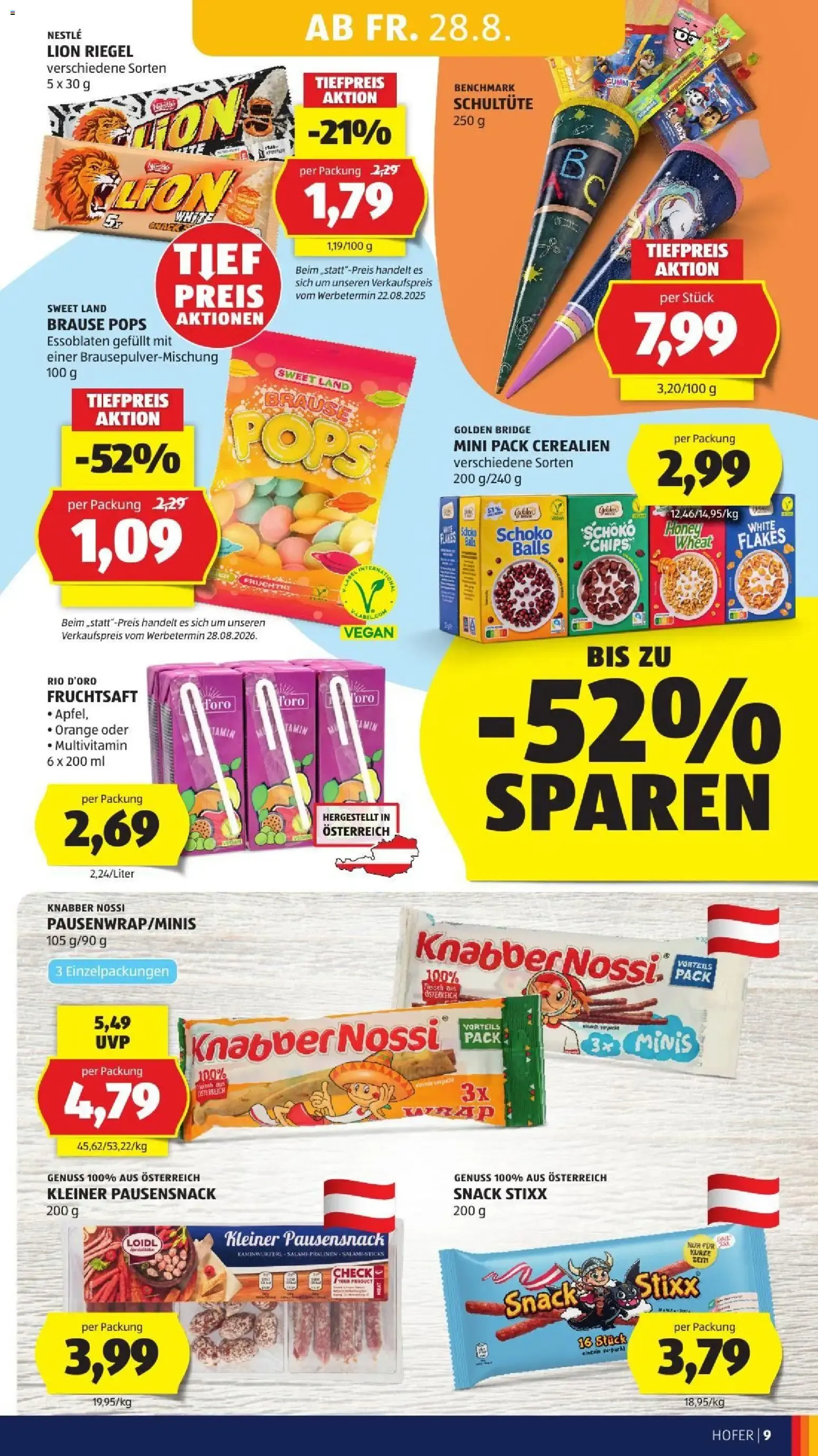 Hofer Flugblatt ab 28.08.2026 - Angebote, Aktionen von 28. August bis 3. September 2026 - Flugblätt seite  19
