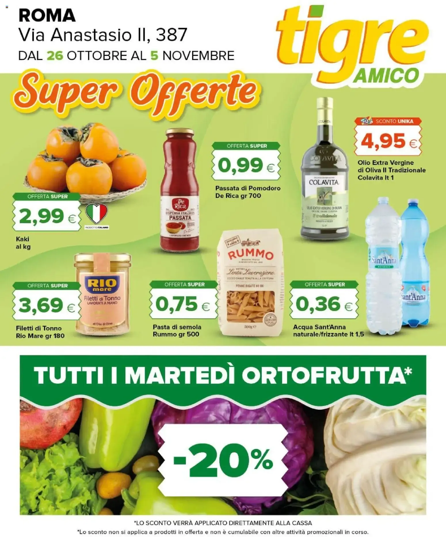 Nuovo Tigre volantino Amico Roma dal 26/10/2026 > offerte anteprima 🛍️ da 26 ottobre a 5 novembre di 2026 - Pagina del volantino 1