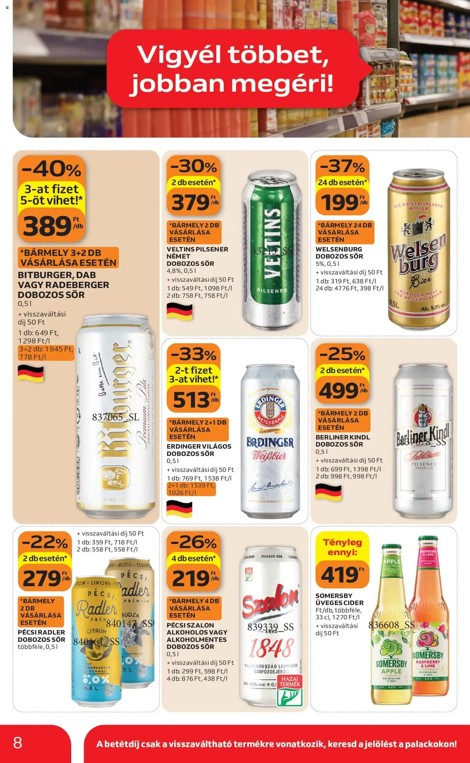 Katalógus Auchan Szupermarket akciós újság - 2026.08.06. -tól/töl > akció, lapozható szórólap 🛍️ augusztus 6.-tól augusztus 12.-ig 2026. - Oldal 8