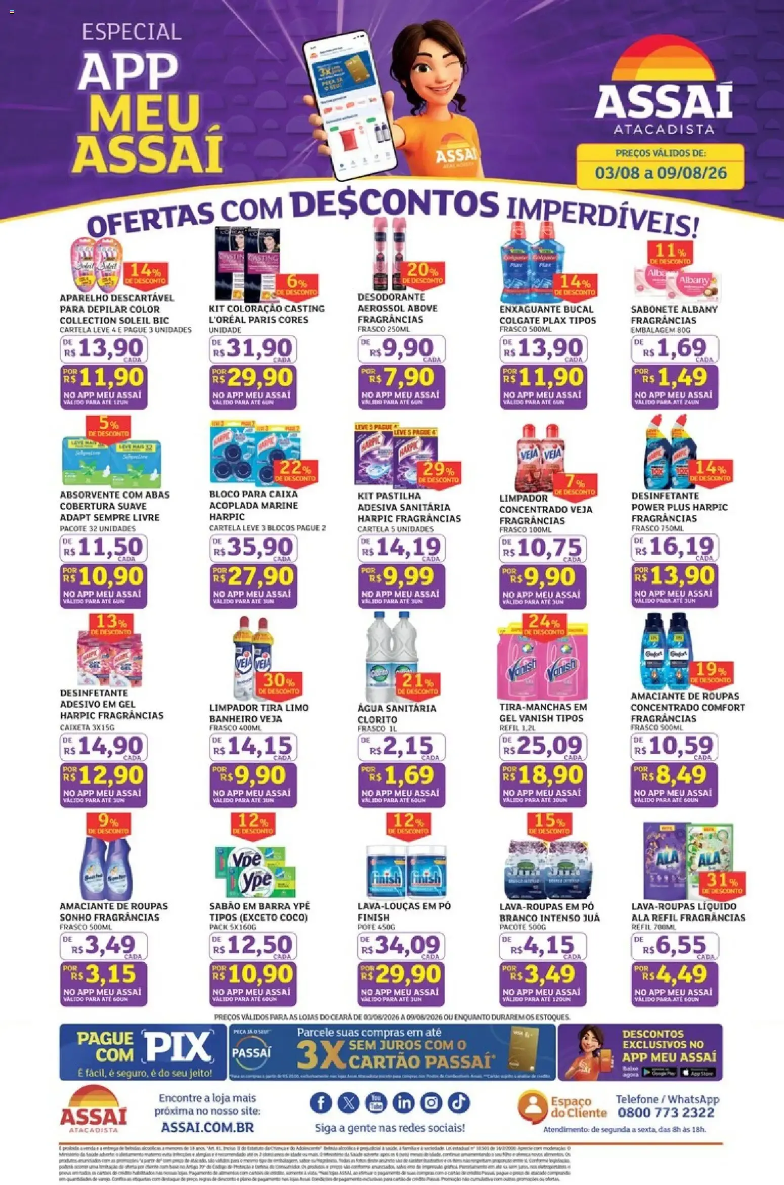 Encarte de Assaí Atacadista ofertas - CE 3 de agosto até 9 de agosto 2026 - Pagina 1