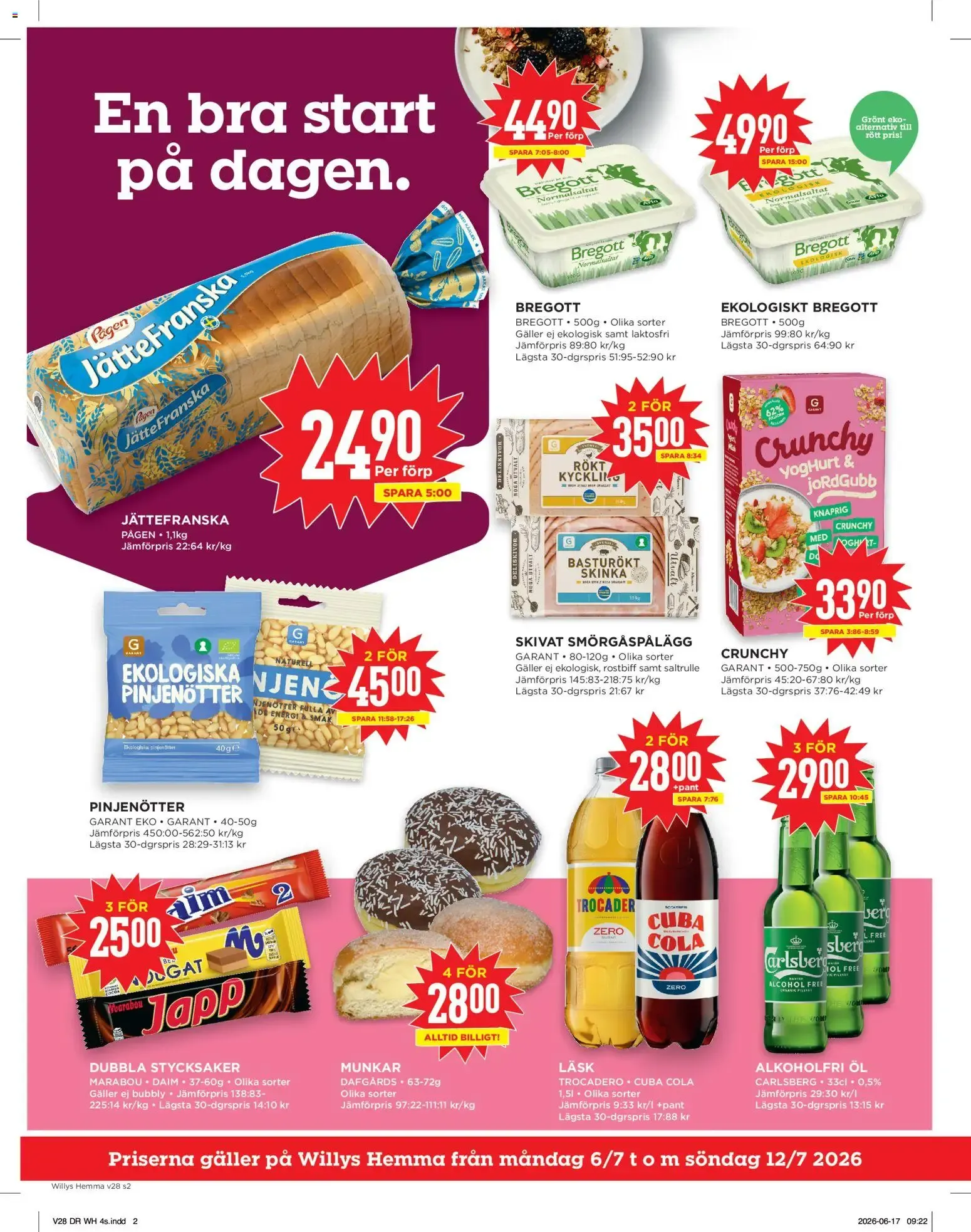 Willys erbjudanden Hemma från 06/07/2026 - 12/07/2026 > Reklamblad nuvarande rabatter från 6 juli till 12 juli 2026 - Reklamblad sidor 2