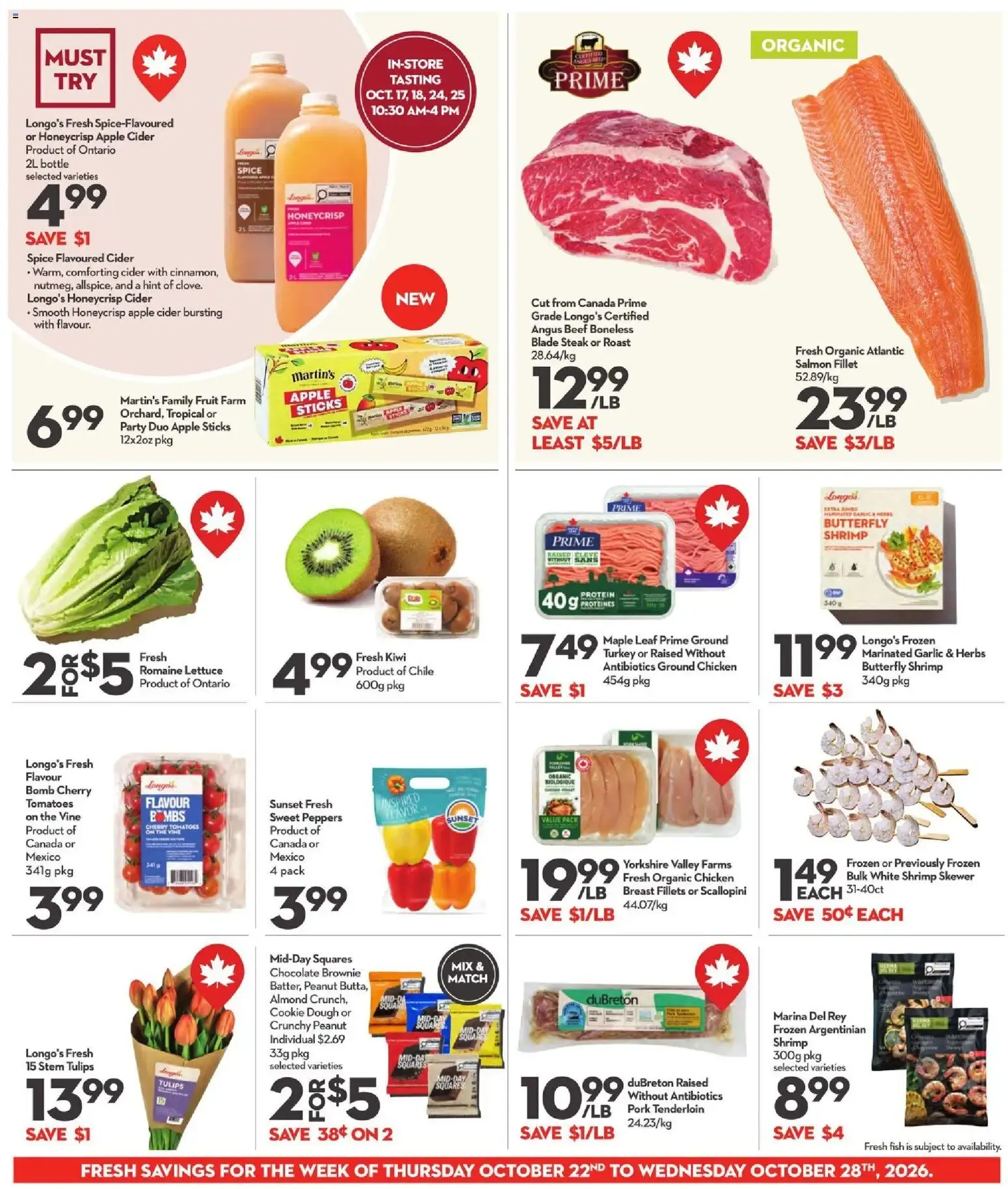 Longo's weekly flyer / circulaire from Oct 22, 2026 > weekly specials & deals from October 22 to October 28 2026 - flyer page 5