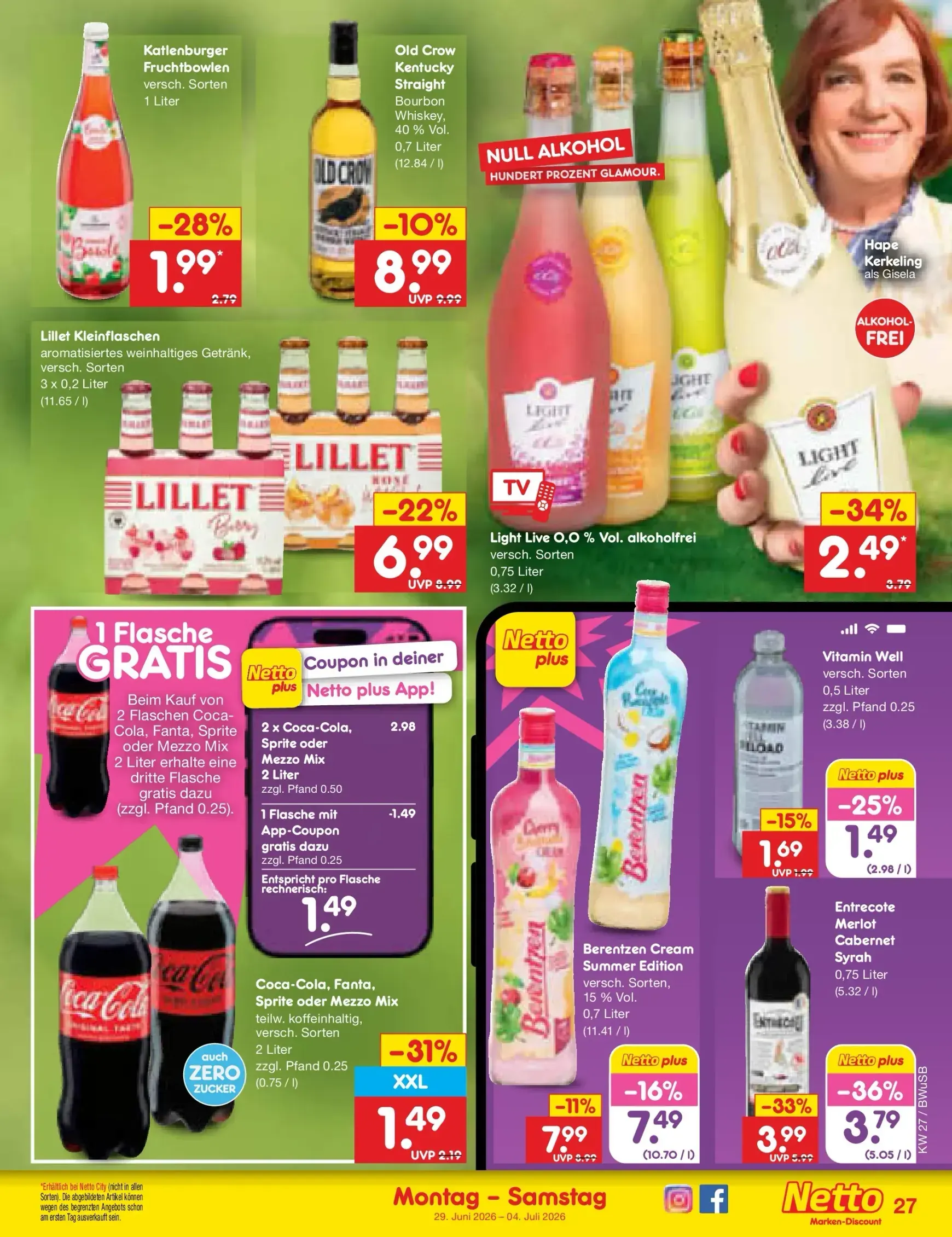 Netto Marken Discount - Sonderangebote Prospekt – von Montag 29.06.2026 bis Samstag 04.07.2026 von 29. Juni bis 4. Juli 2026 - Prospekt seite 40