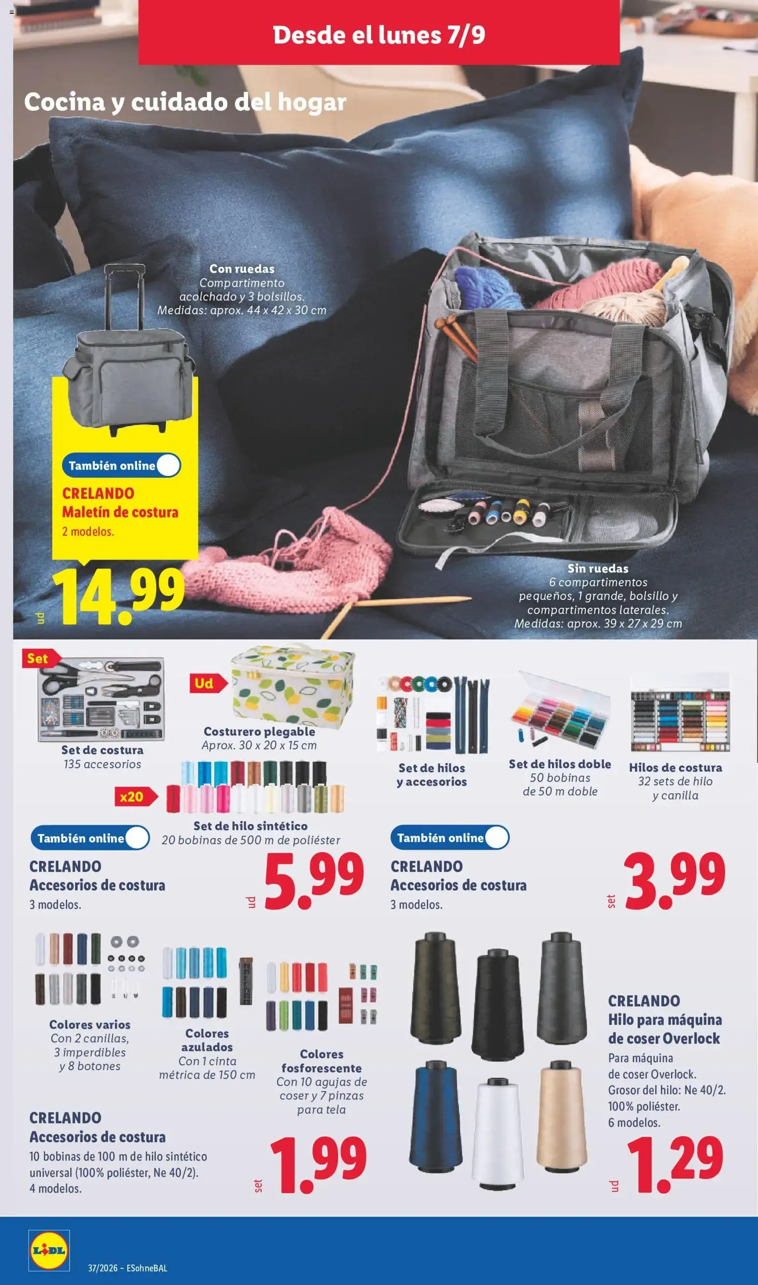Catálogo de Lidl folleto de bazar del 07/09/2026 | Ofertas 7 de septiembre al 13 de septiembre 2026 - Página 10