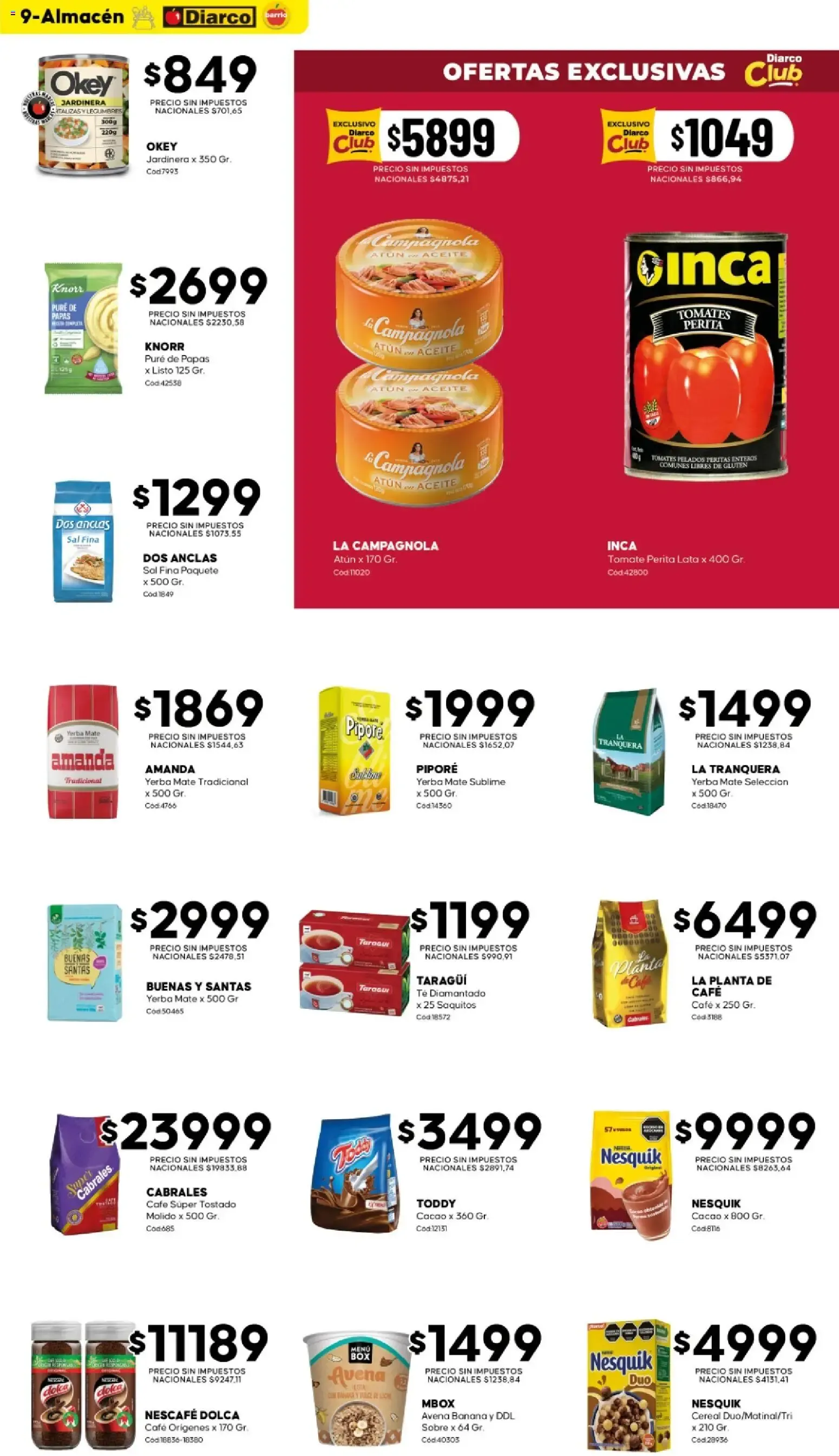 Ofertas de Diarco - OFERTAS DIARCO BARRIO del 26/10/2026 - 30/10/2026 26 de octubre al 30 de octubre 2026 - Página 9 del catálogo