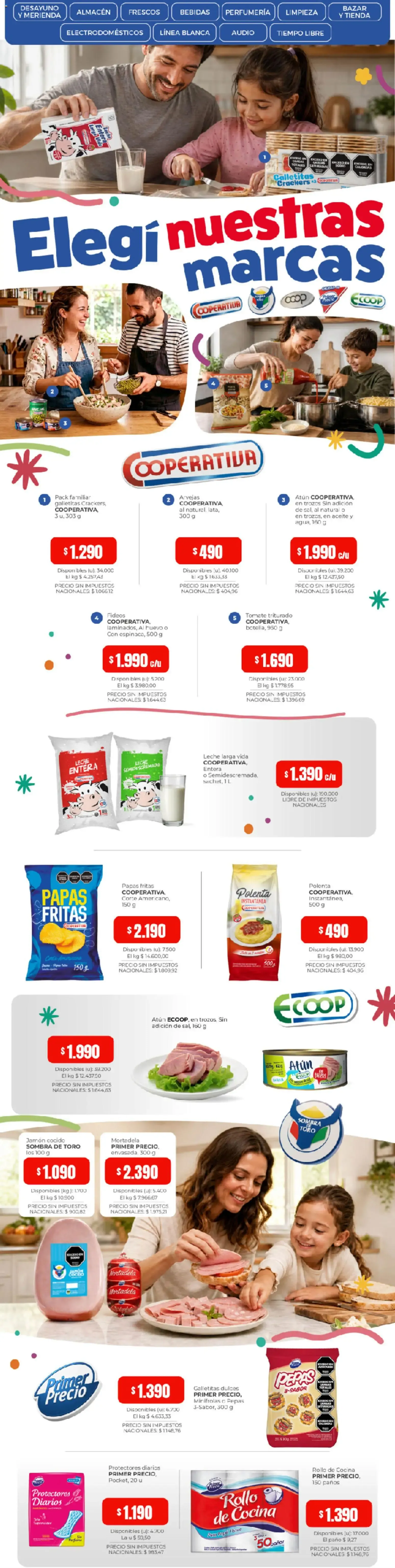 Ofertas de Cooperativa Obrera - Elegí nuestras marcas del 13/08/2026 - 26/08/2026 13 de agosto al 26 de agosto 2026 - Página 1 del catálogo